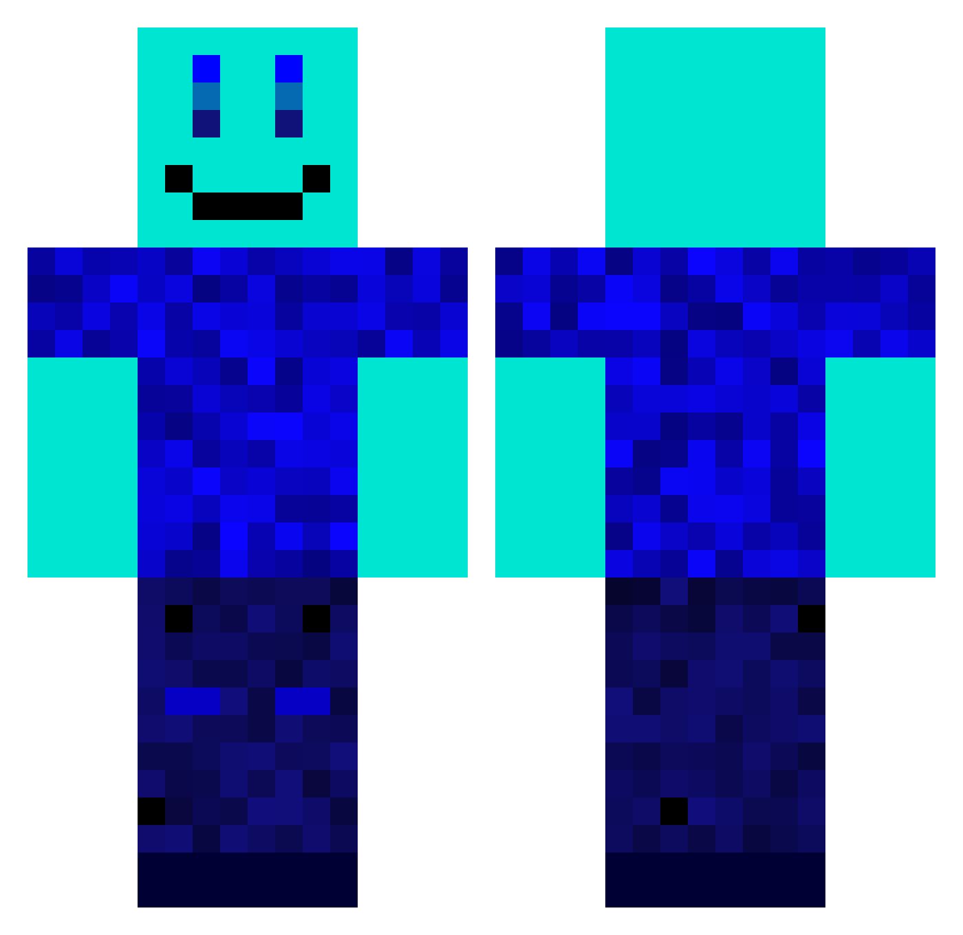 Samdog123456 Minecraft skin, front and back view