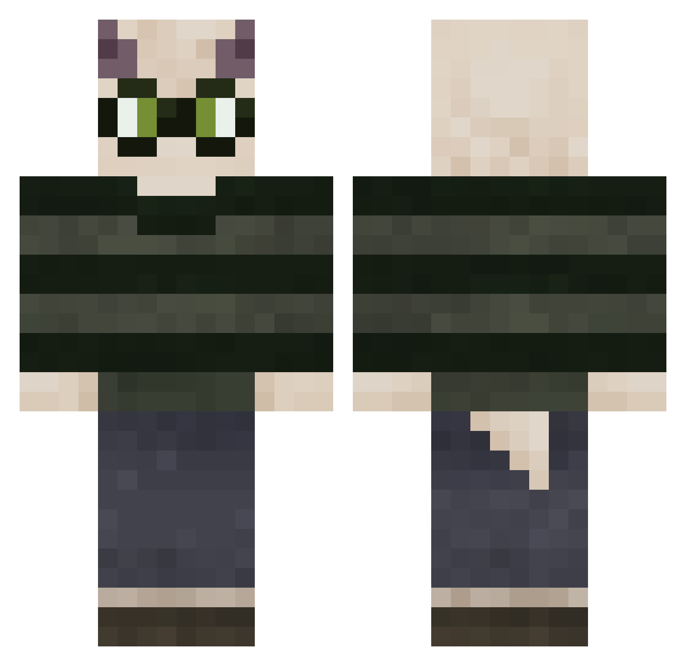 khaled505k Minecraft skin, front and back view