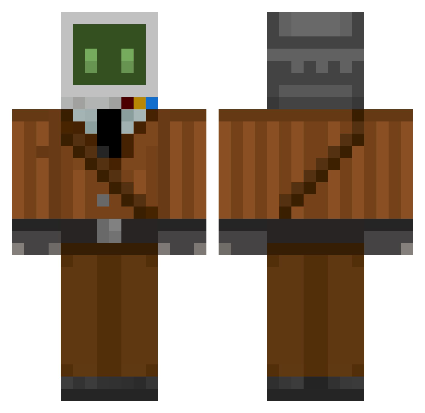 Rzelbeton_ Minecraft skin, front and back view