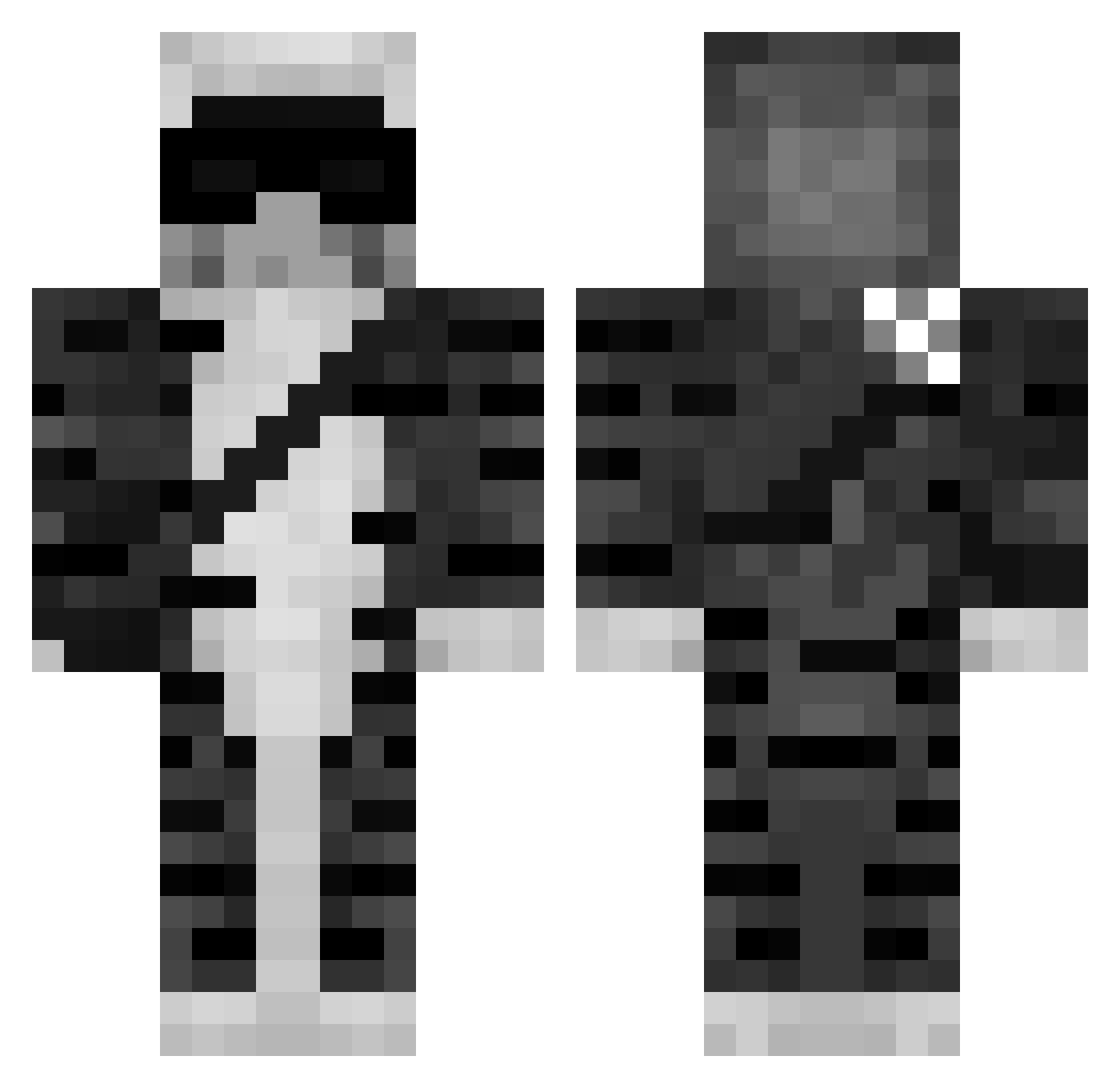 Sakulkak216 Minecraft skin, front and back view