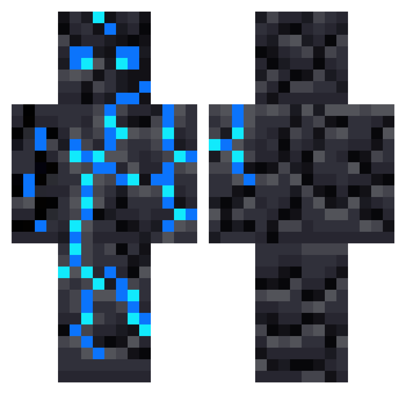StrategosOne Minecraft skin, front and back view