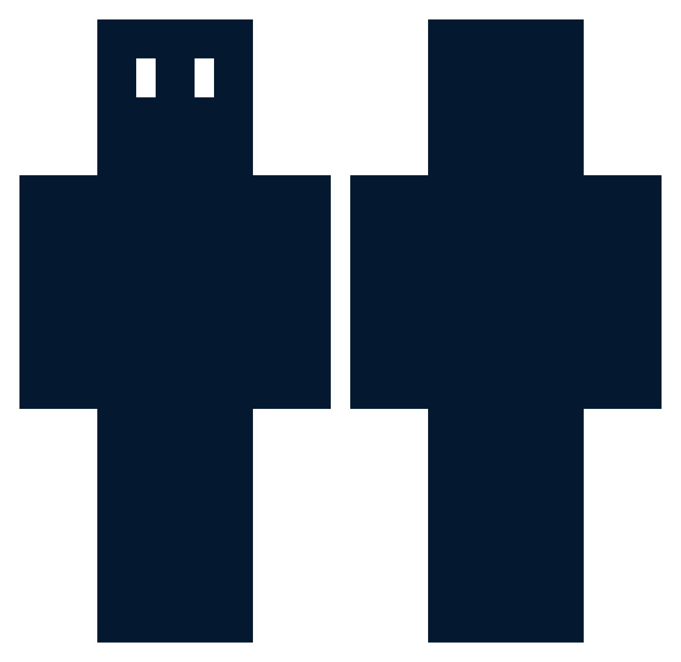 Wobler1 Minecraft skin, front and back view