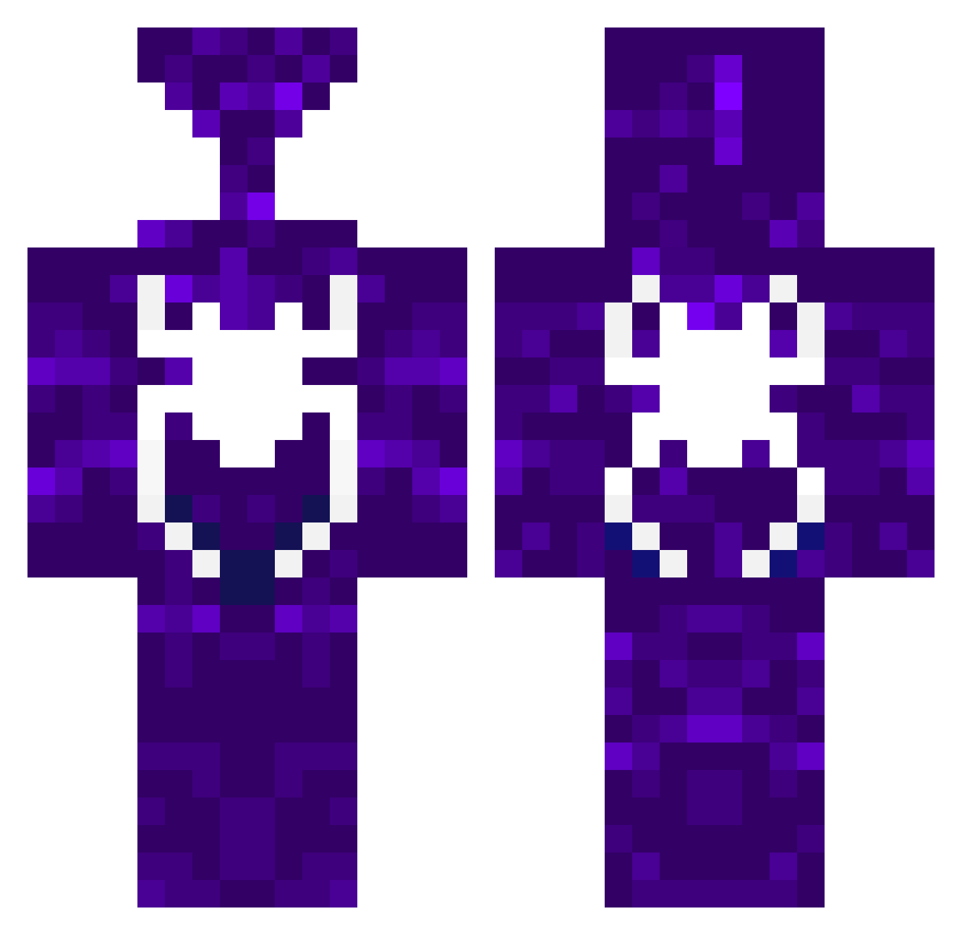 andripotter Minecraft skin, front and back view