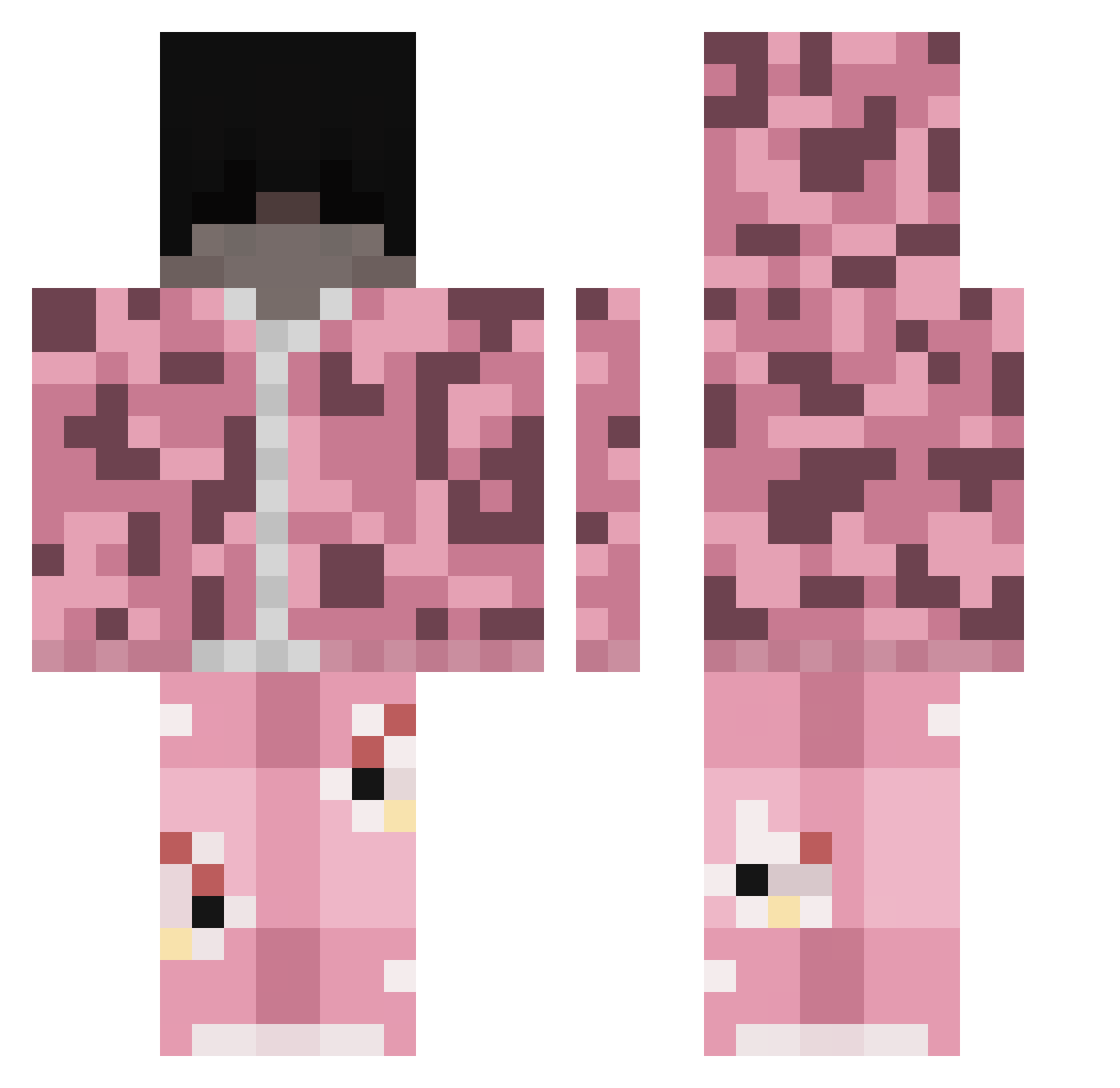 frwojtus Minecraft skin, front and back view