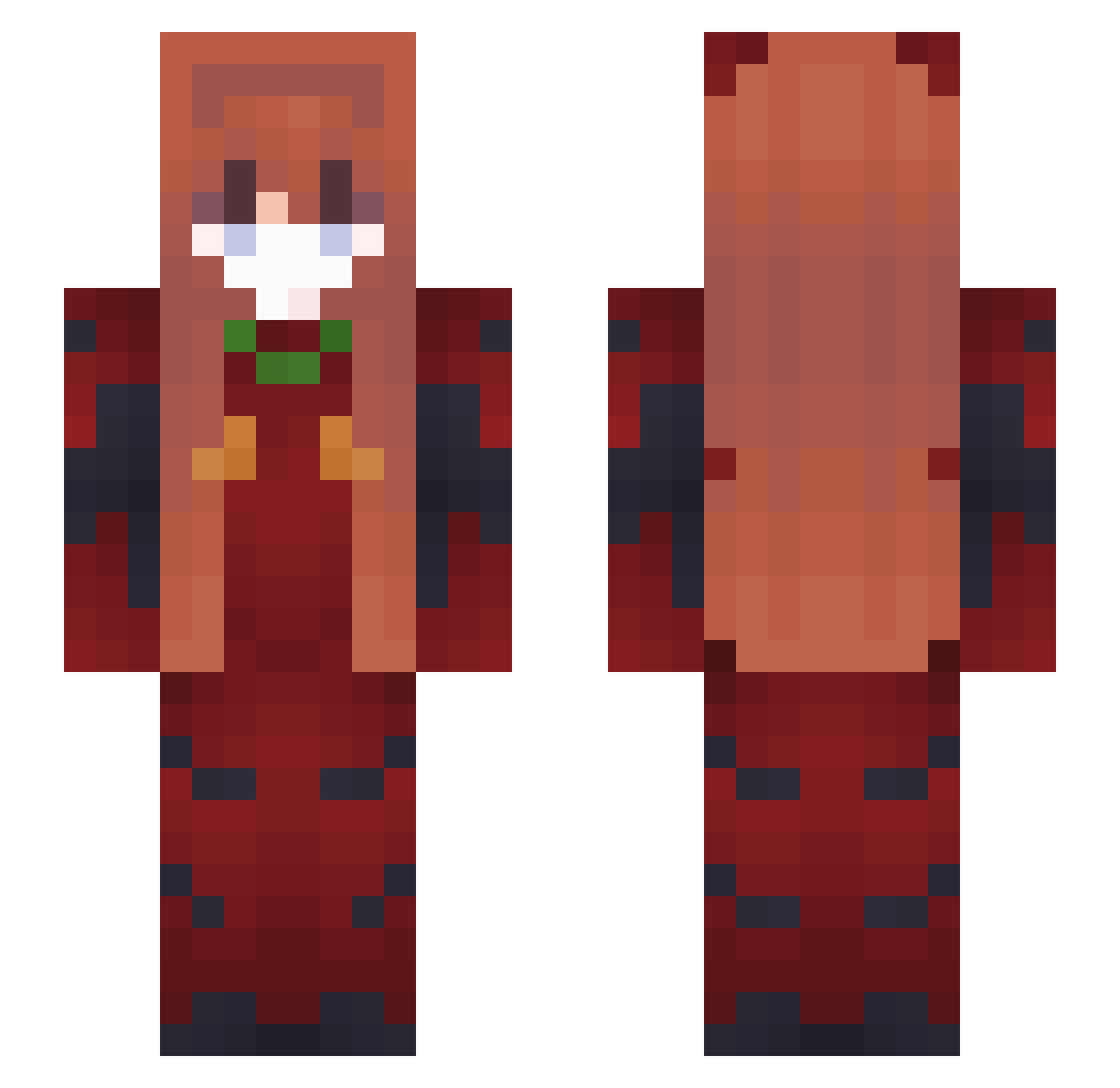 Izuhbelha Minecraft skin, front and back view