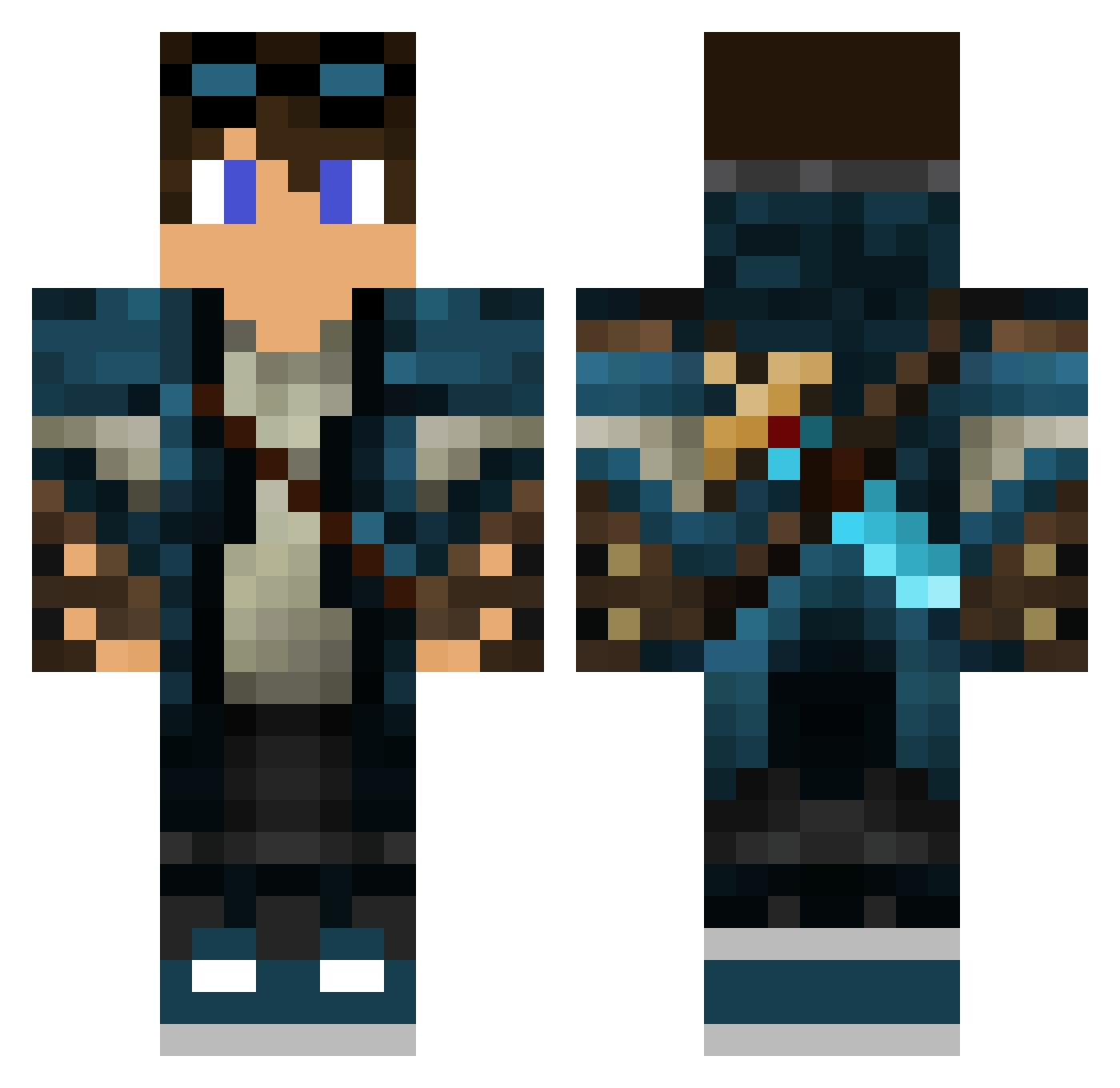 homingsmv Minecraft skin, front and back view