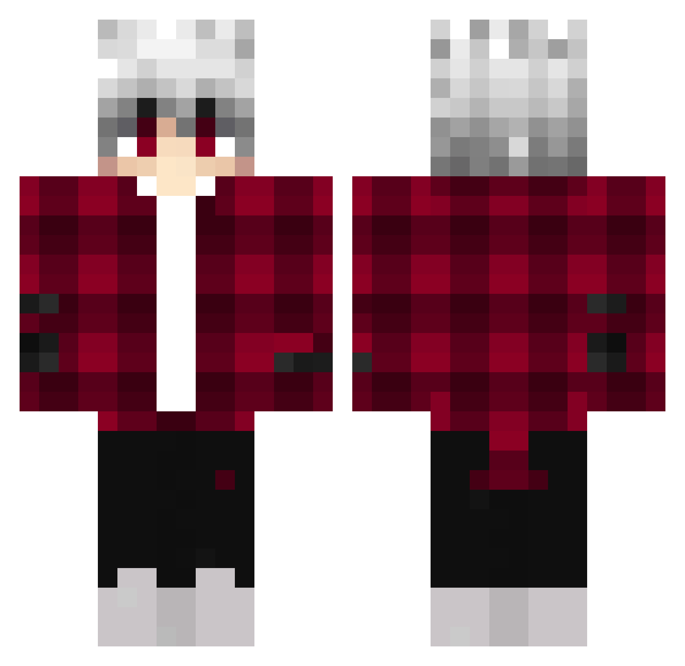 hagonza2005 Minecraft skin, front and back view
