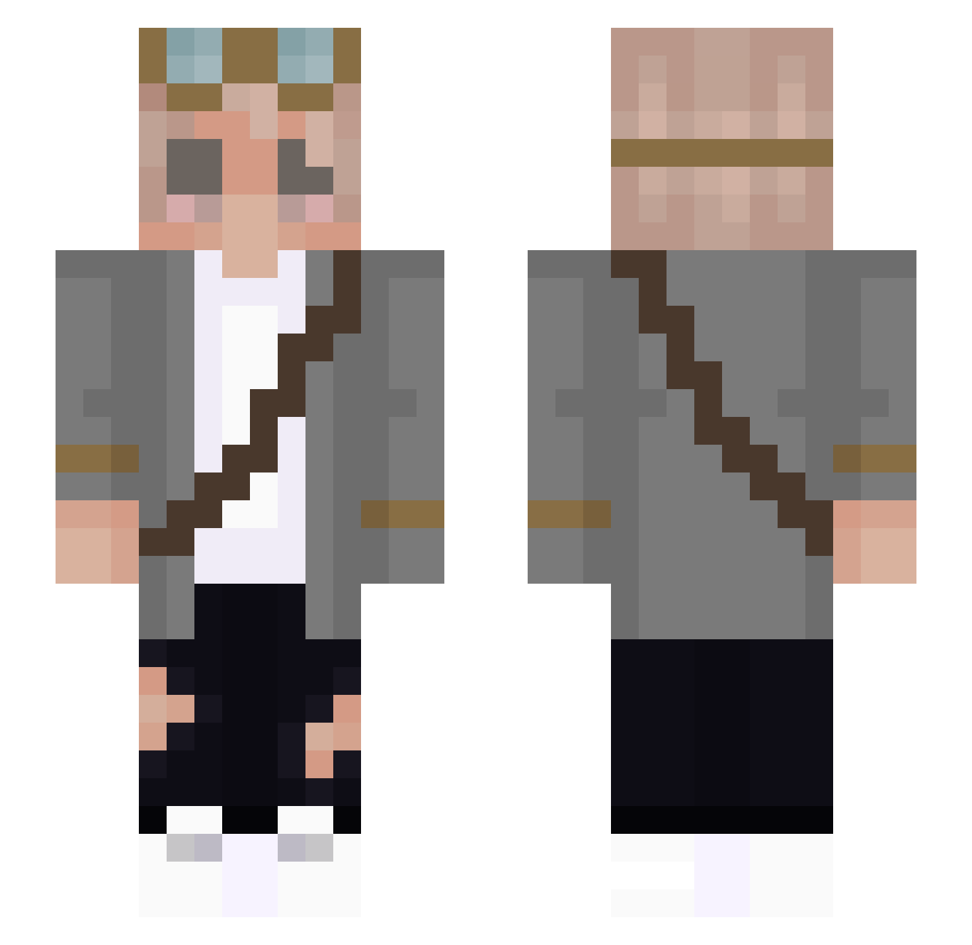 TacoDragon_ Minecraft skin, front and back view