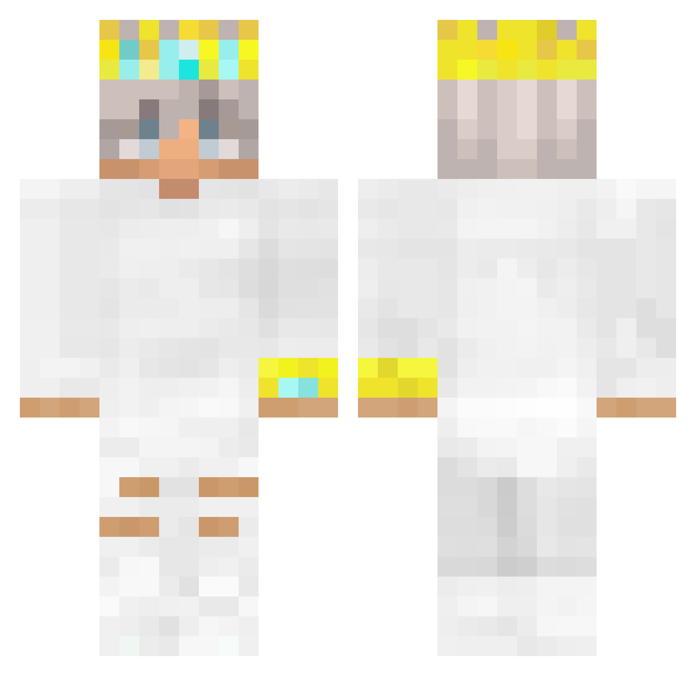 Frxds Minecraft skin, front and back view