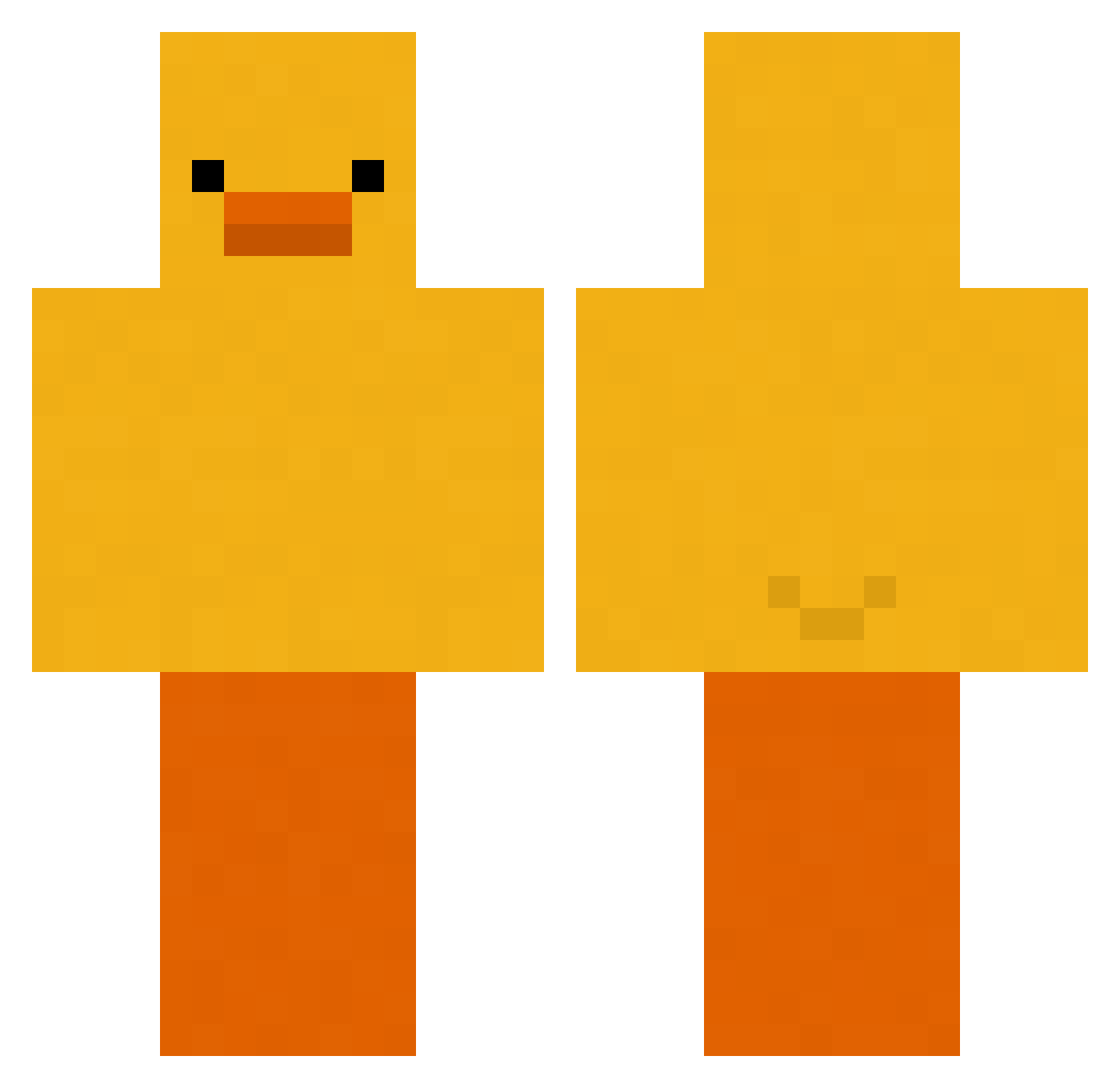 Zelt1k Minecraft skin, front and back view