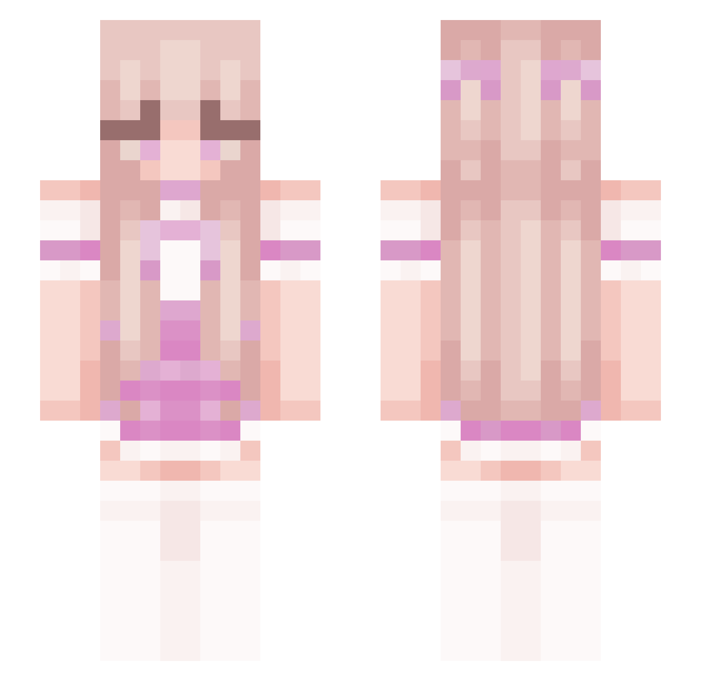 Quinn_359 Minecraft skin, front and back view