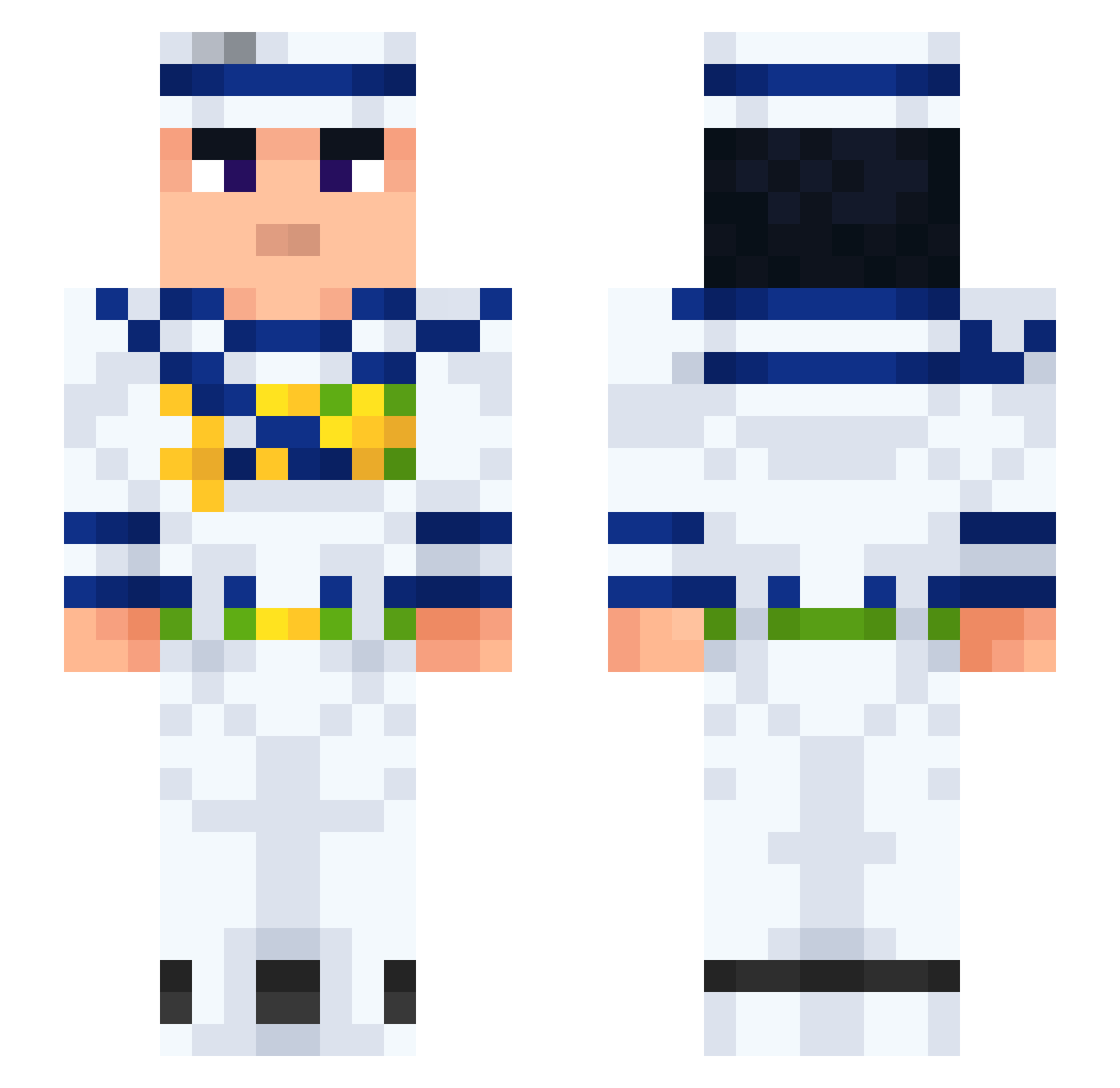 block1762 Minecraft skin, front and back view