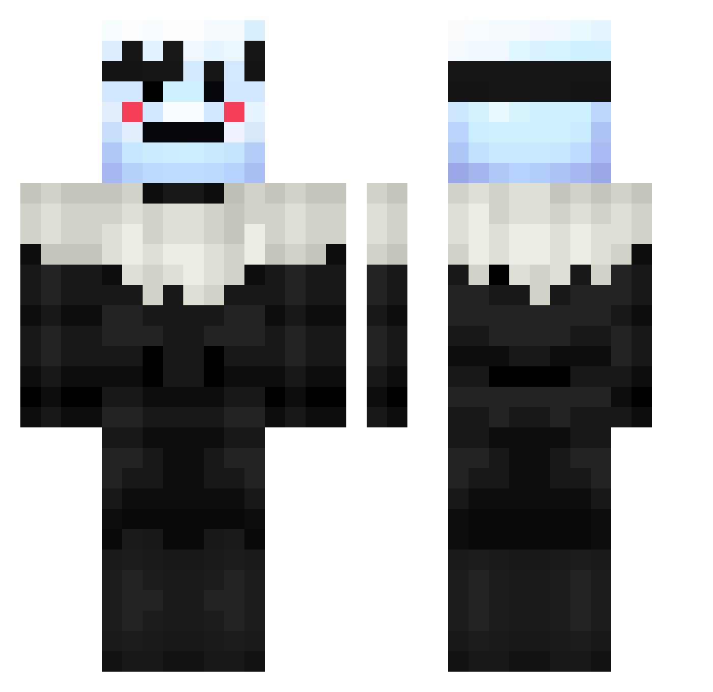 Cojulun Minecraft skin, front and back view