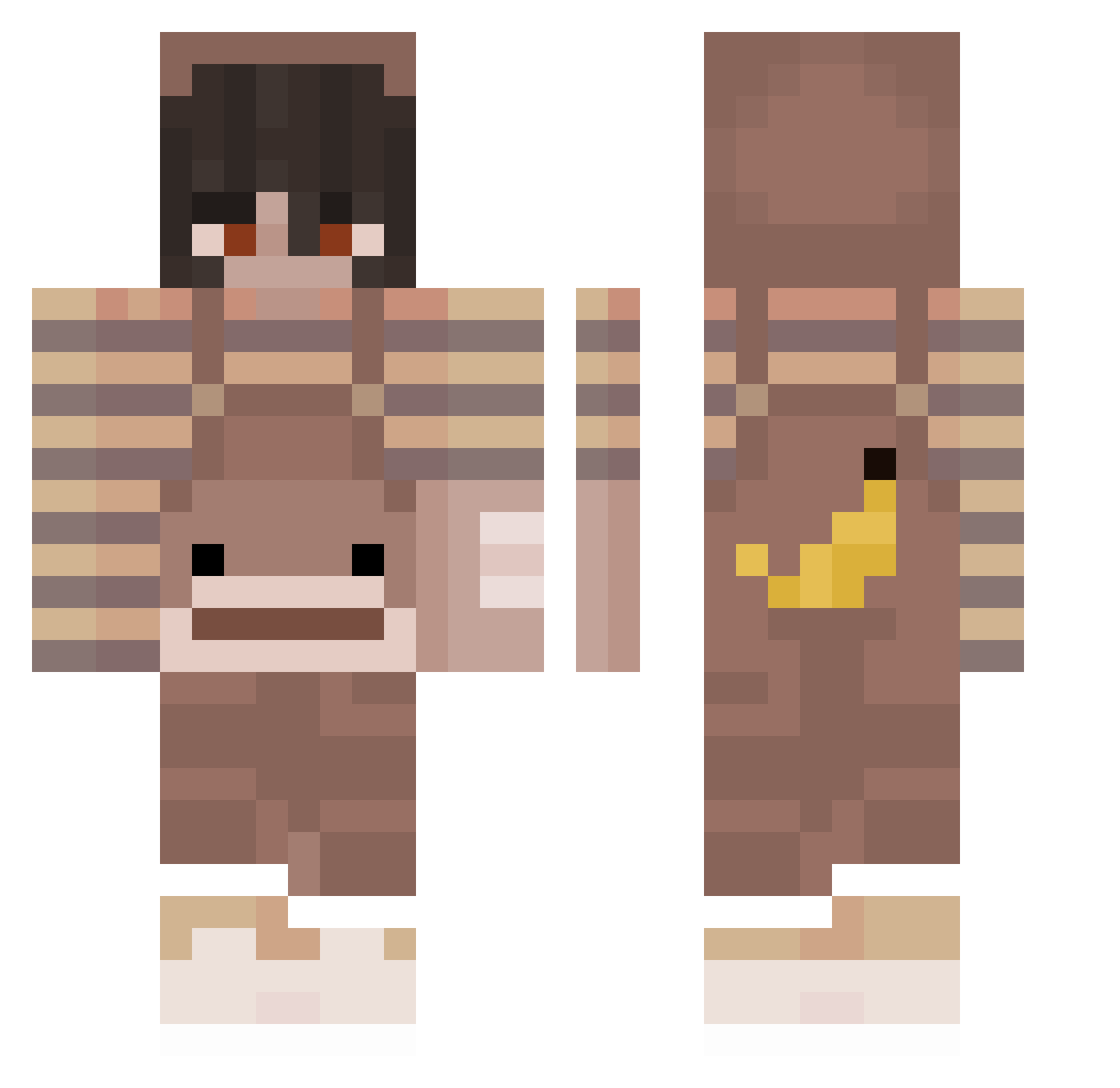 SoggyBiscuit_ Minecraft skin, front and back view