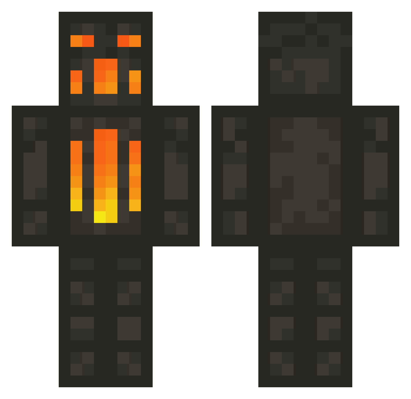 ACertainSomeone7 Minecraft skin, front and back view