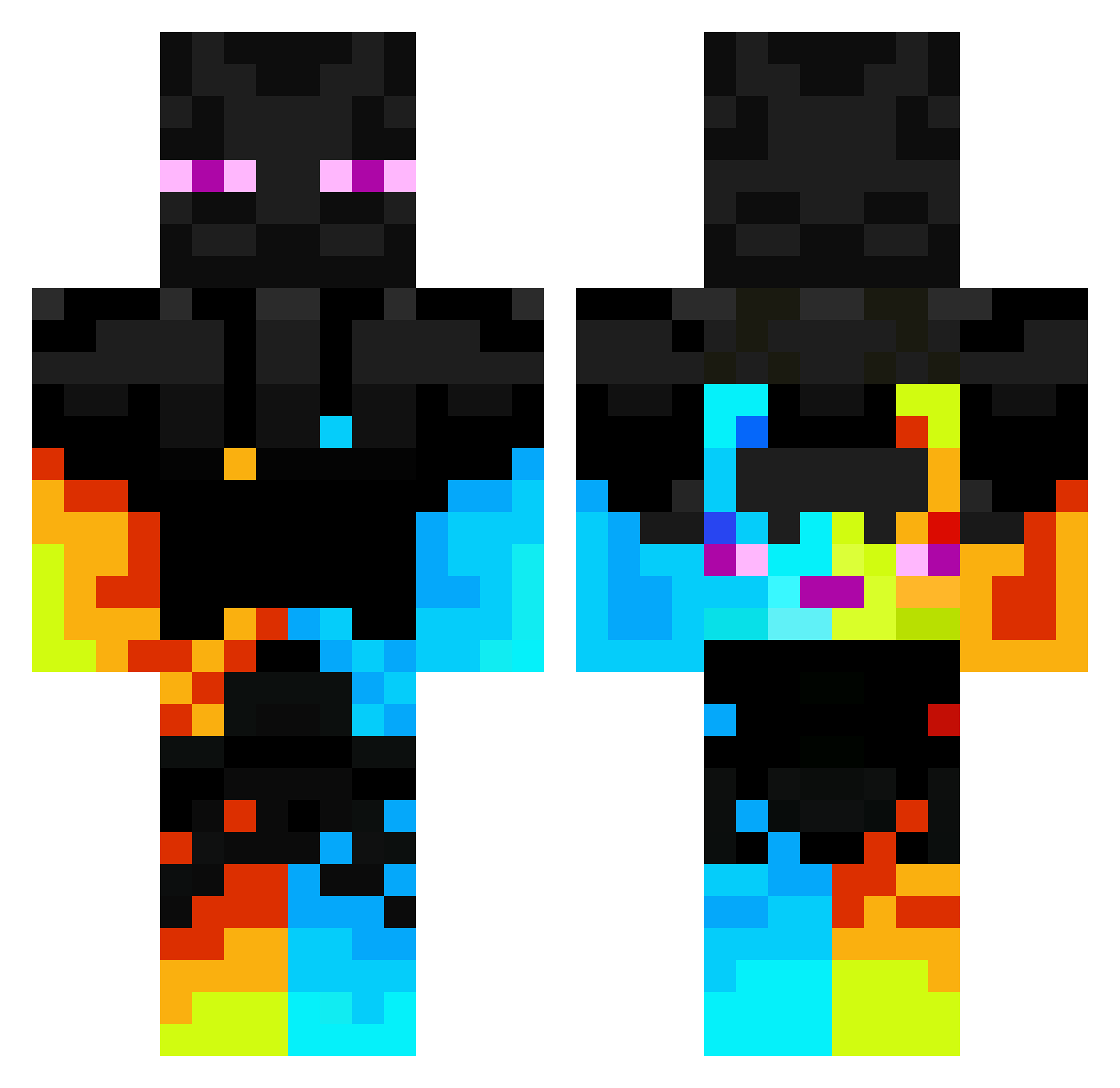GruelingElm2610 Minecraft skin, front and back view