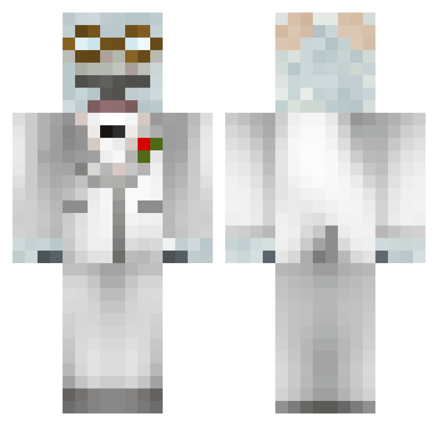 S_olr Minecraft skin, front and back view