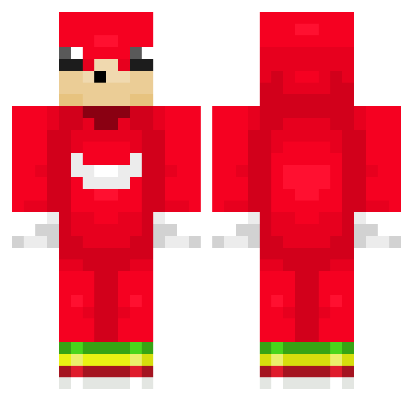 Alecss02 Minecraft skin, front and back view