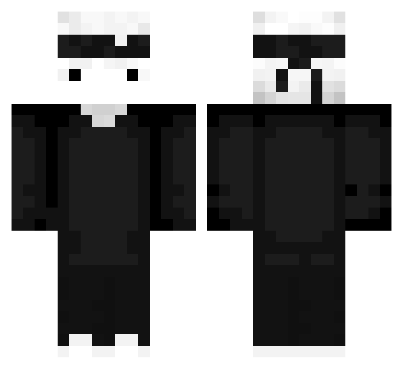 Przemytnik Minecraft skin, front and back view