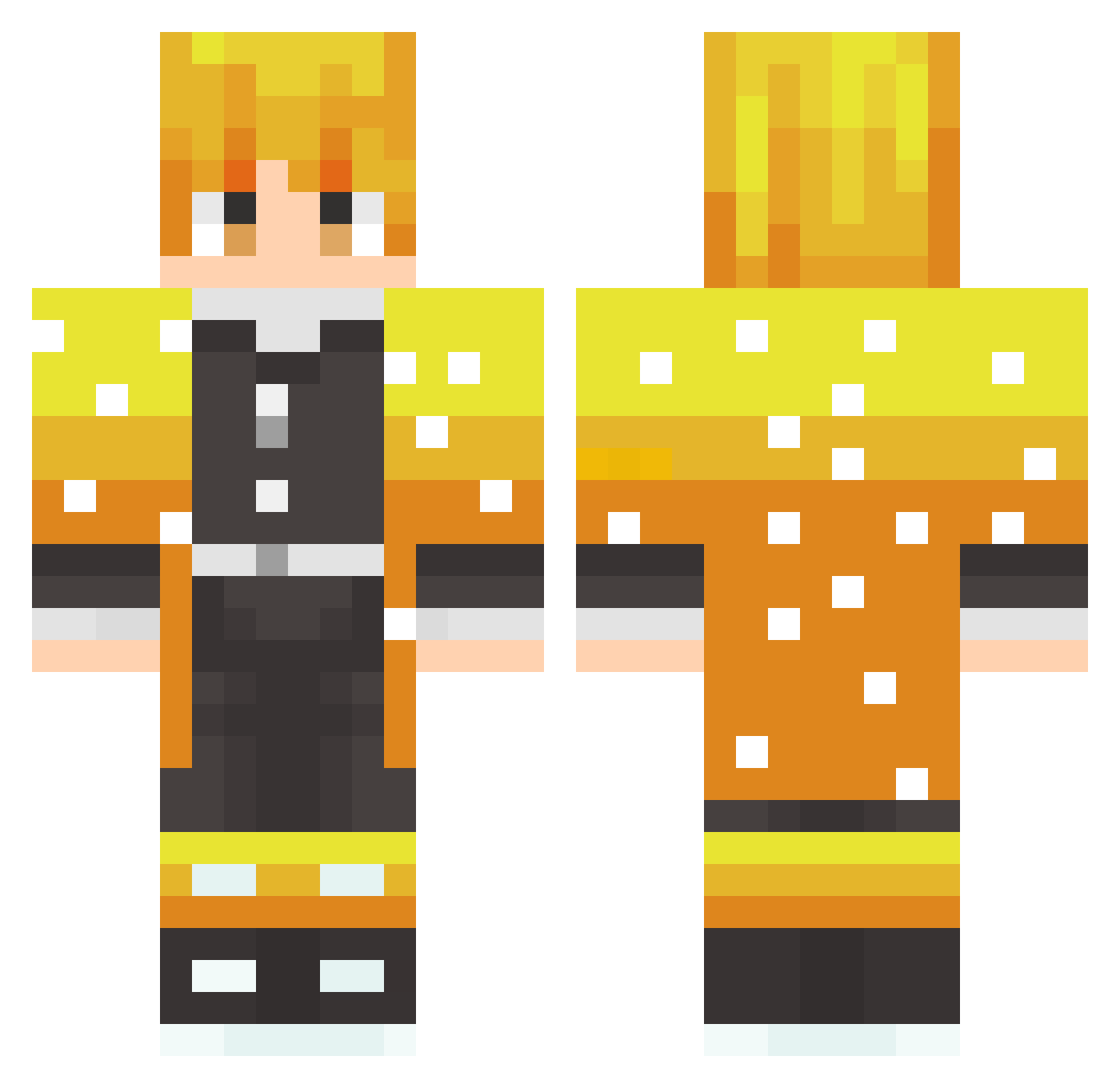 untensyadayo Minecraft skin, front and back view