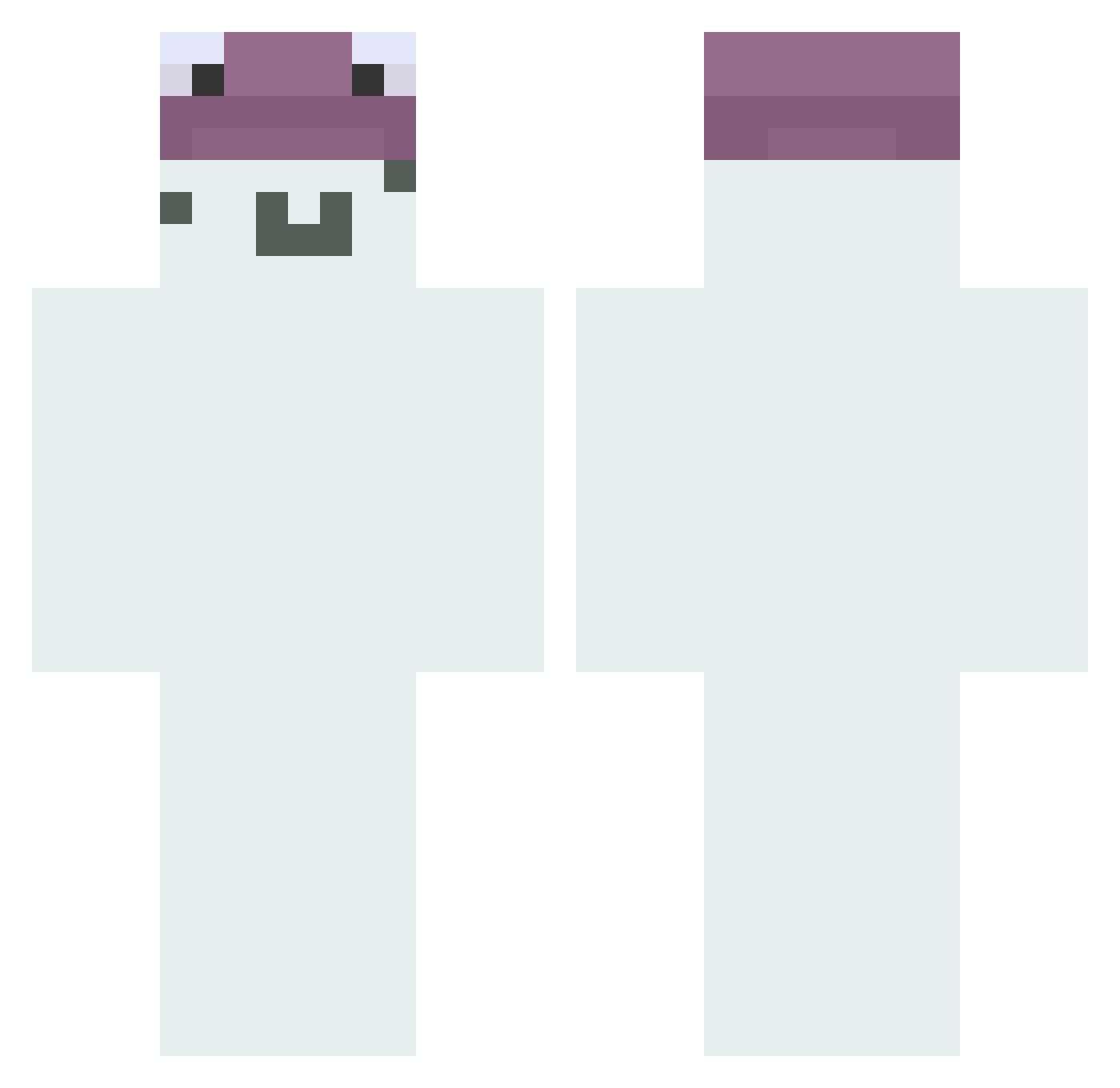 Xeno912 Minecraft skin, front and back view
