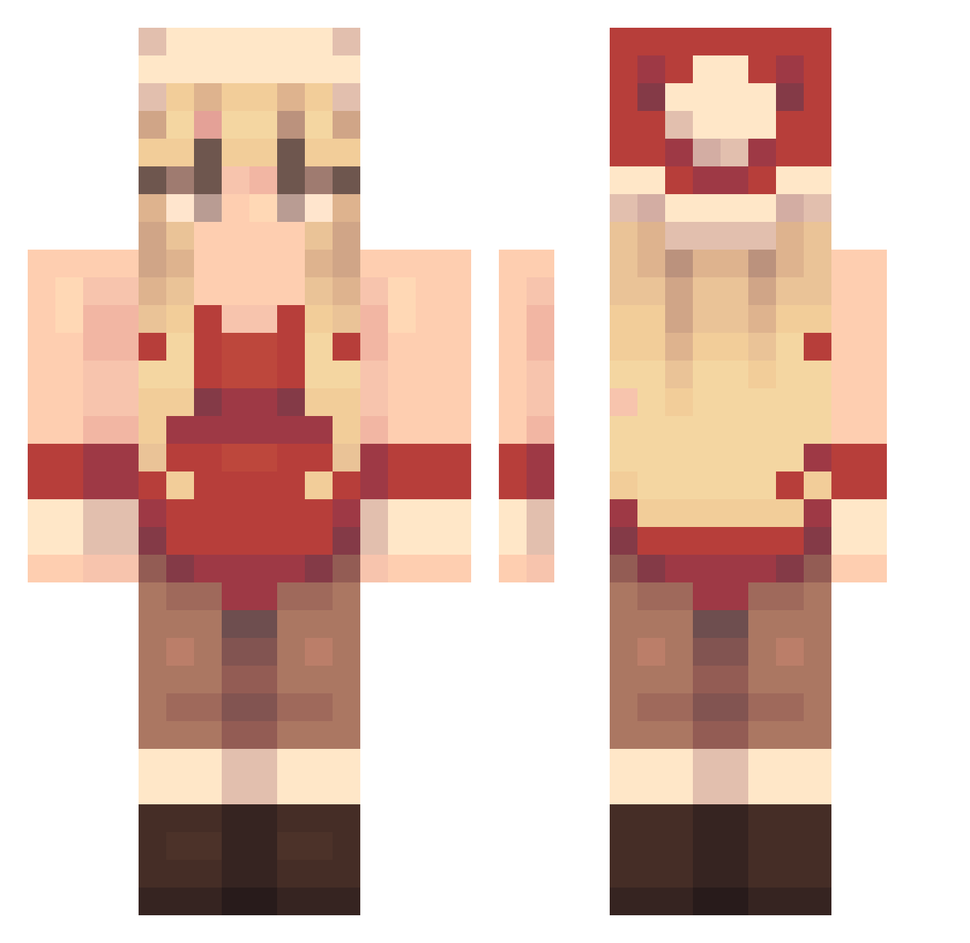 zaspanyy Minecraft skin, front and back view