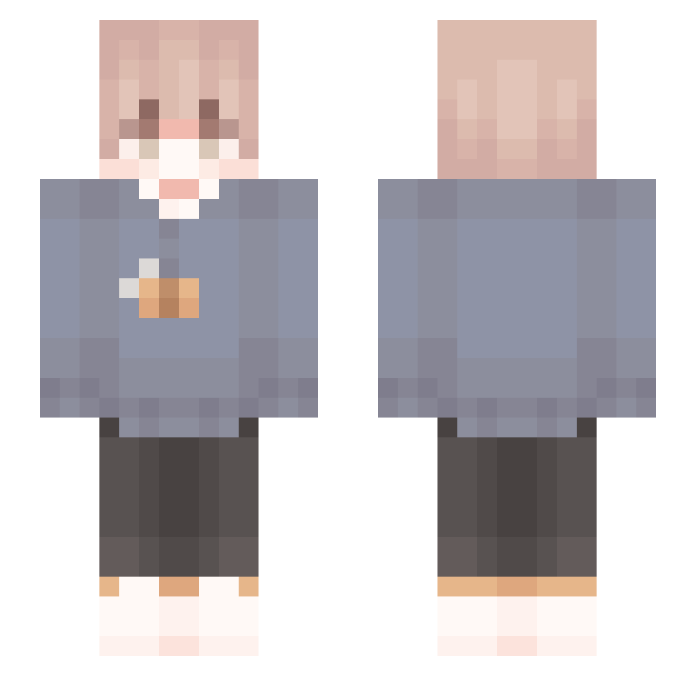CN_fw0 Minecraft skin, front and back view