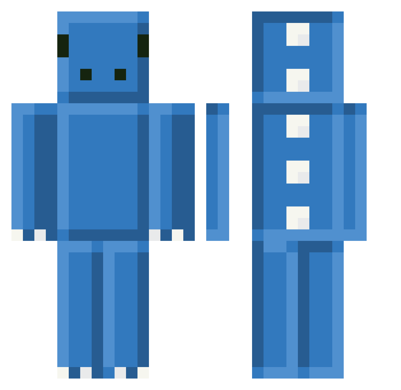 TacoManPro69 Minecraft skin, front and back view