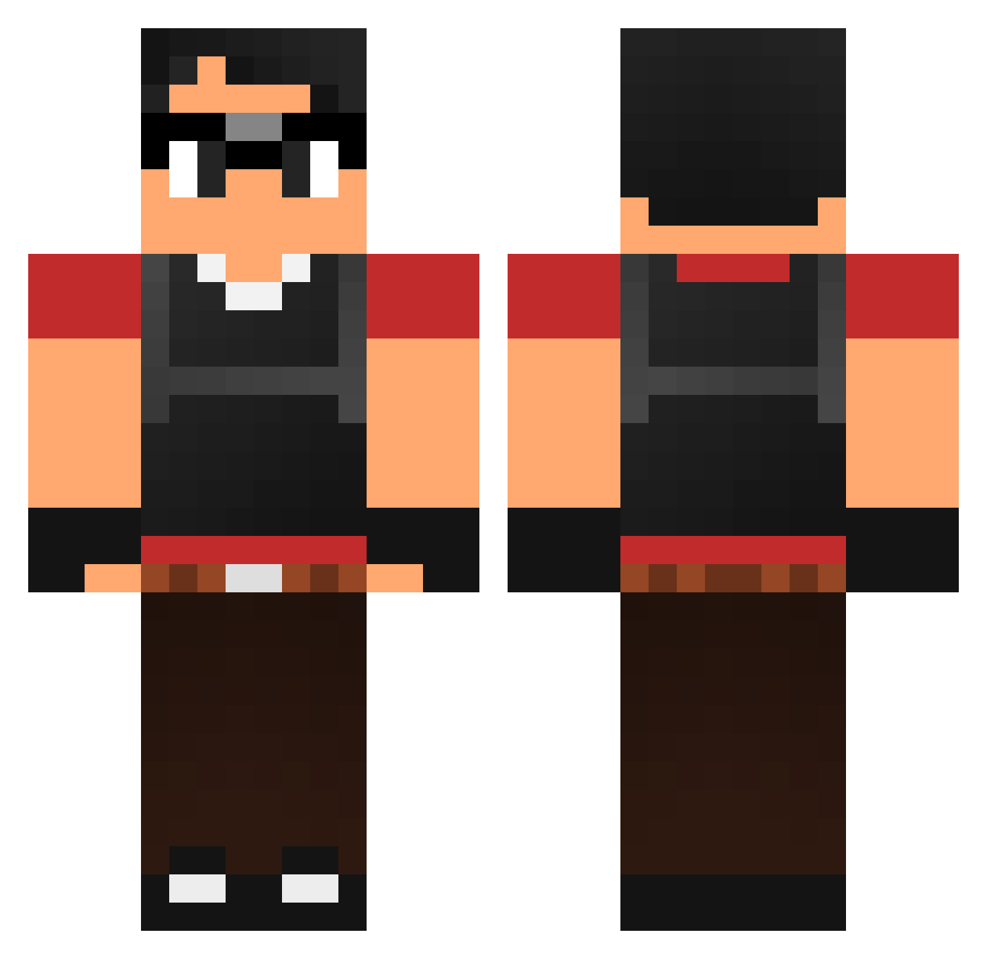 rodrigoconde07 Minecraft skin, front and back view