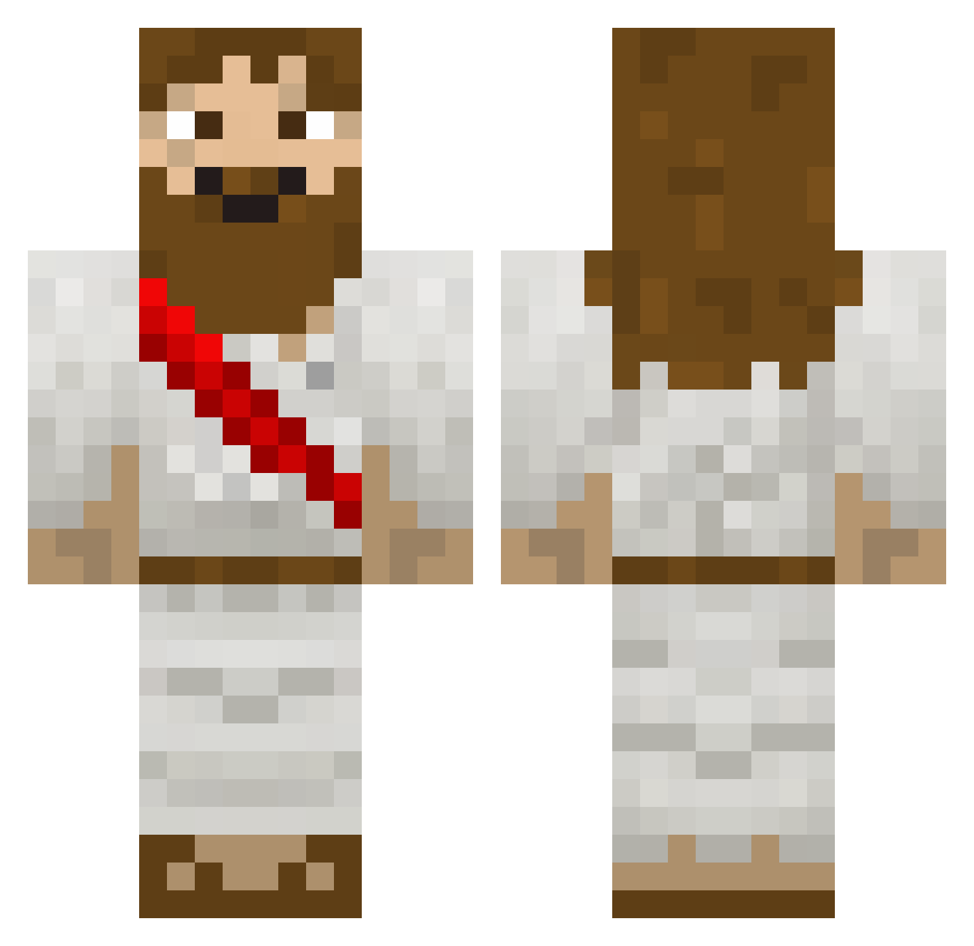 shermata_ Minecraft skin, front and back view