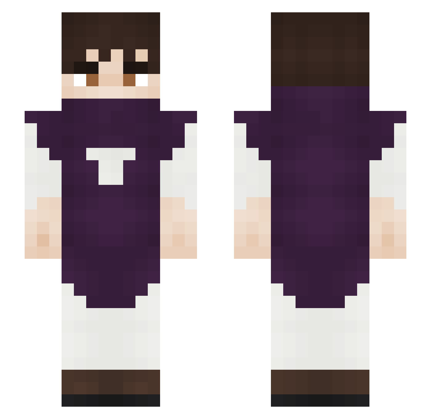 Serenity0004 Minecraft skin, front and back view