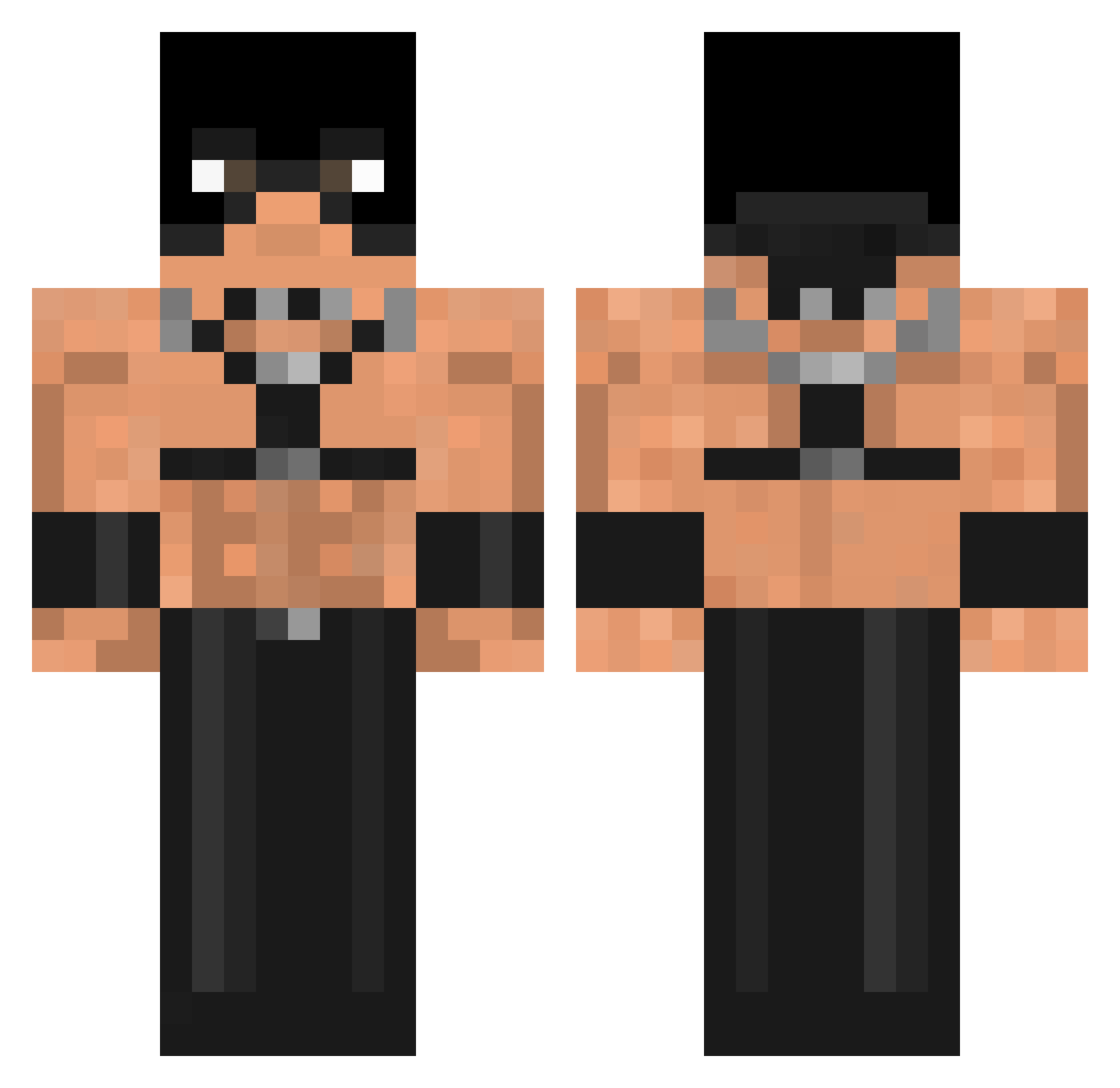 cents7 Minecraft skin, front and back view
