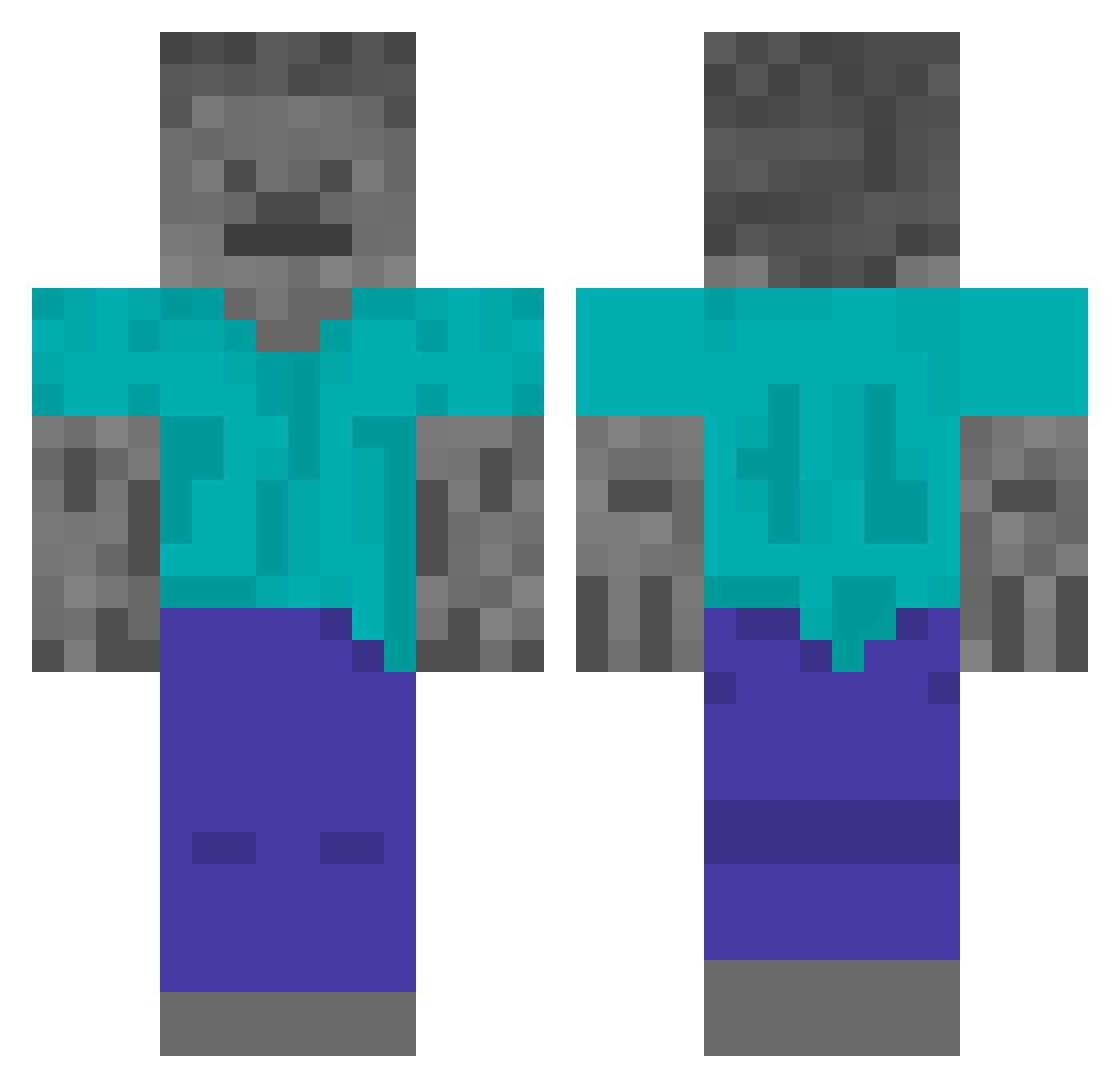 V3rD3_ Minecraft skin, front and back view