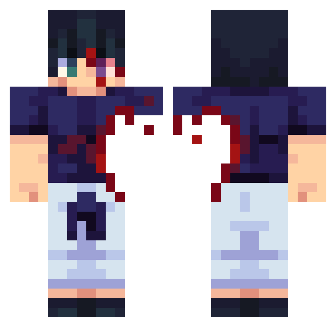 issac0103 Minecraft skin, front and back view