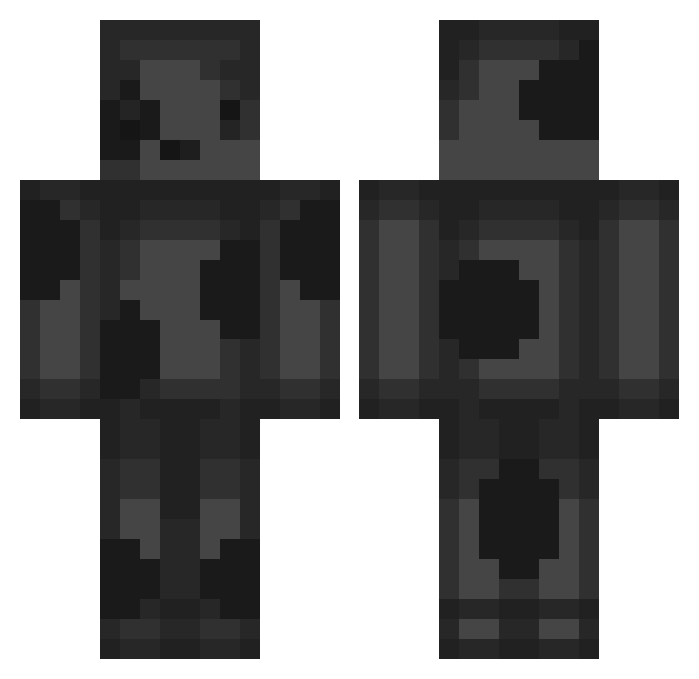 puppy1ove Minecraft skin, front and back view
