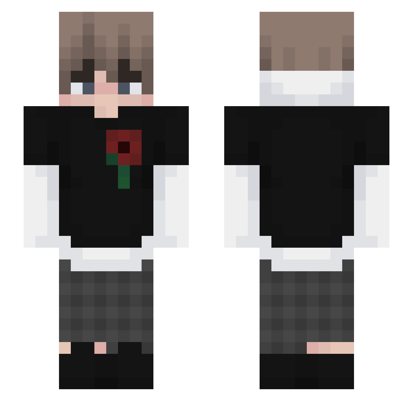 YesImJetixiu Minecraft skin, front and back view