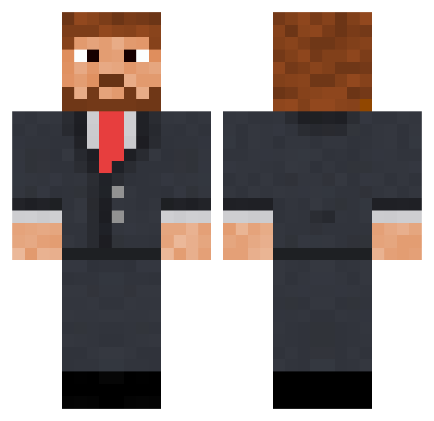 sonnyboyhere Minecraft skin, front and back view