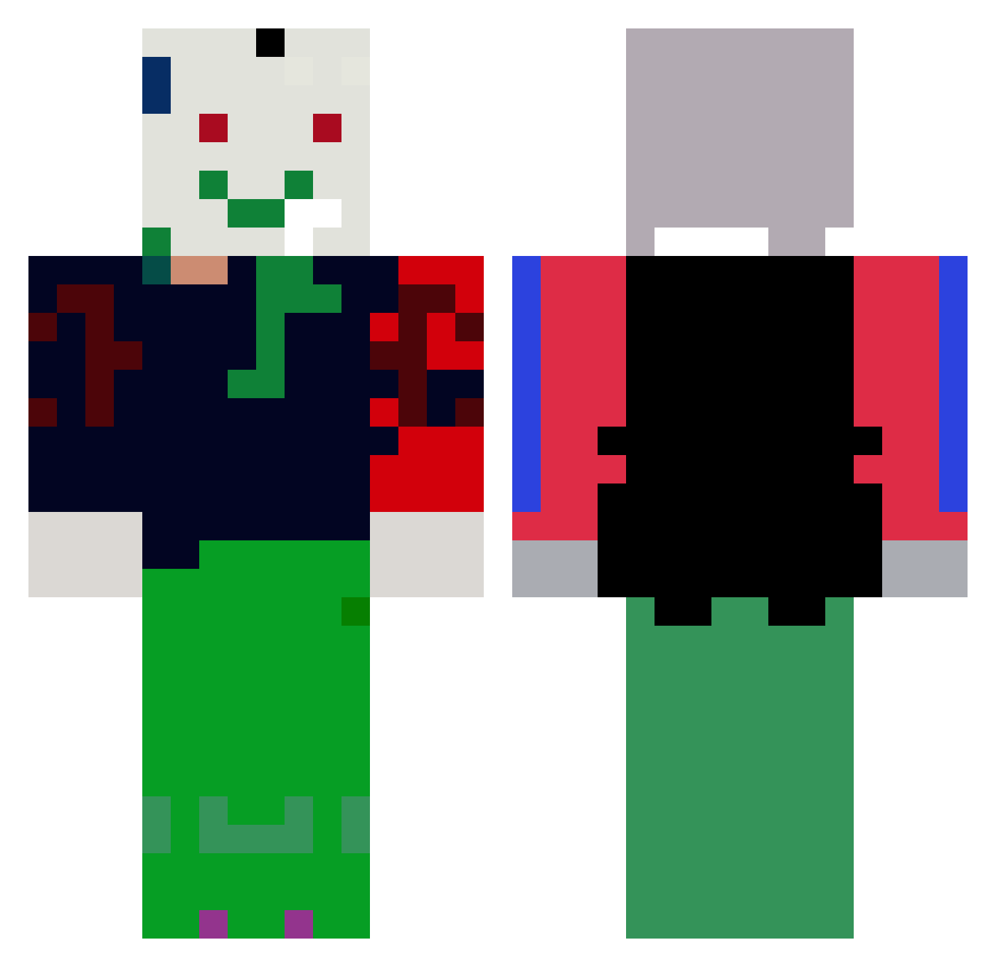 willmei35 Minecraft skin, front and back view