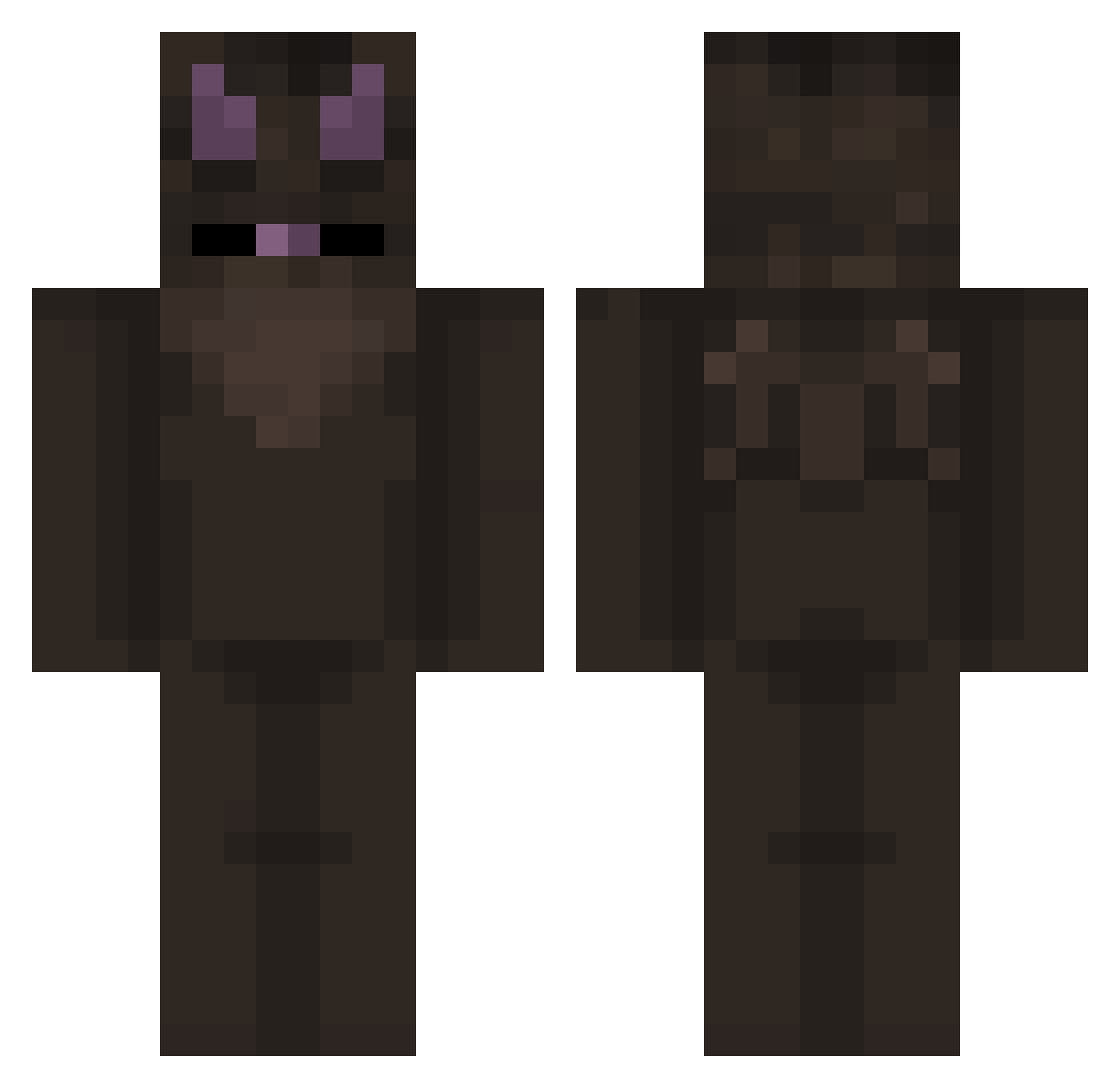 Mrpickles2477 Minecraft skin, front and back view