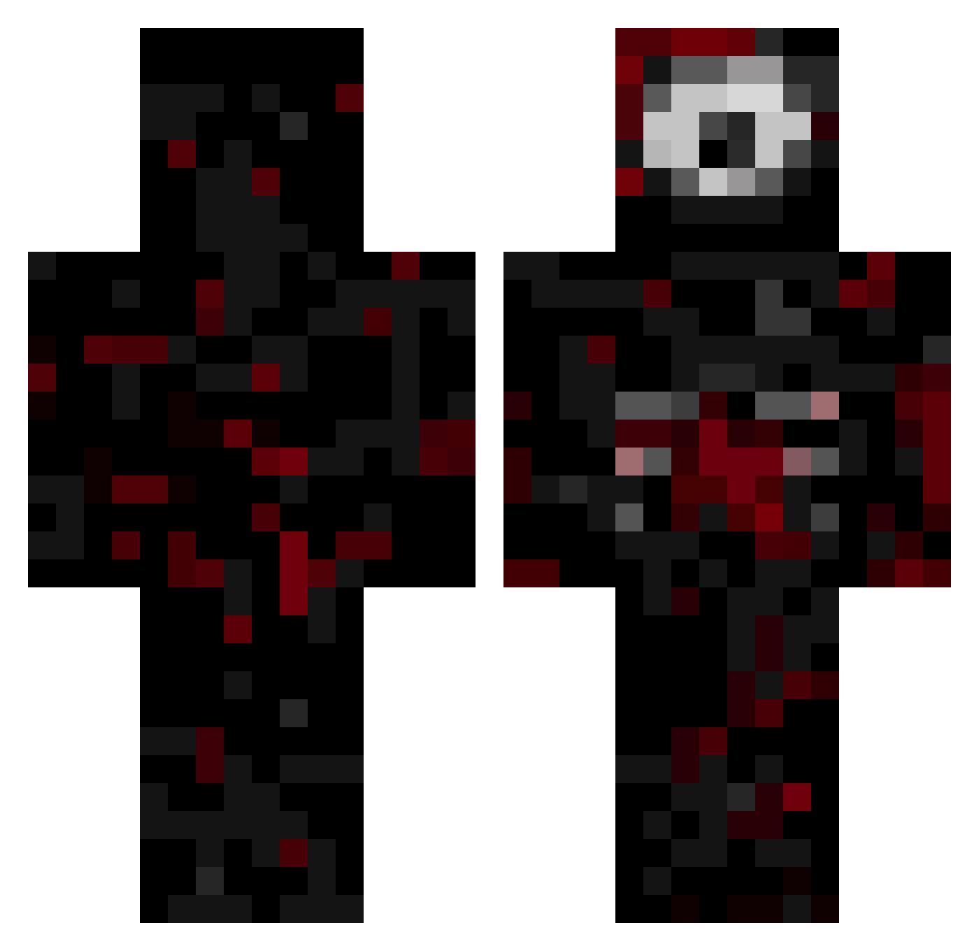 racist1gamer Minecraft skin, front and back view