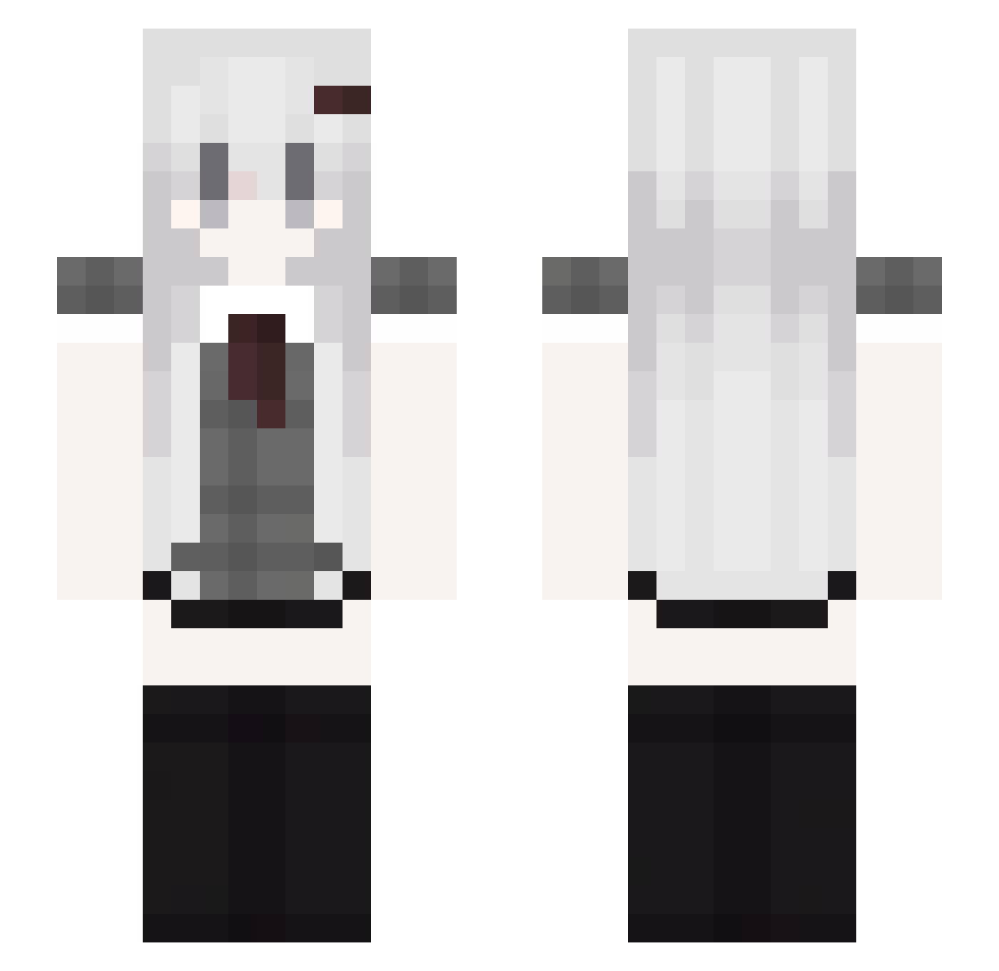 Alexiaana Minecraft skin, front and back view