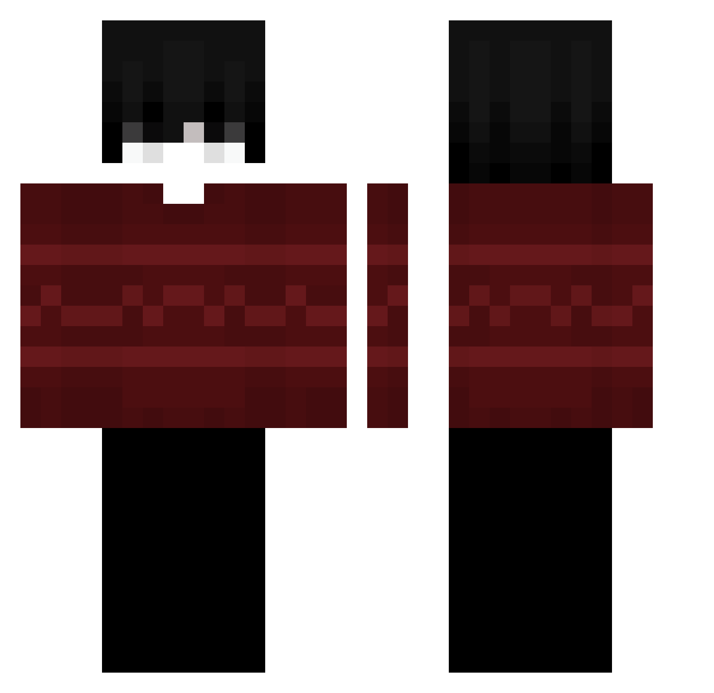 TodoCapa Minecraft skin, front and back view