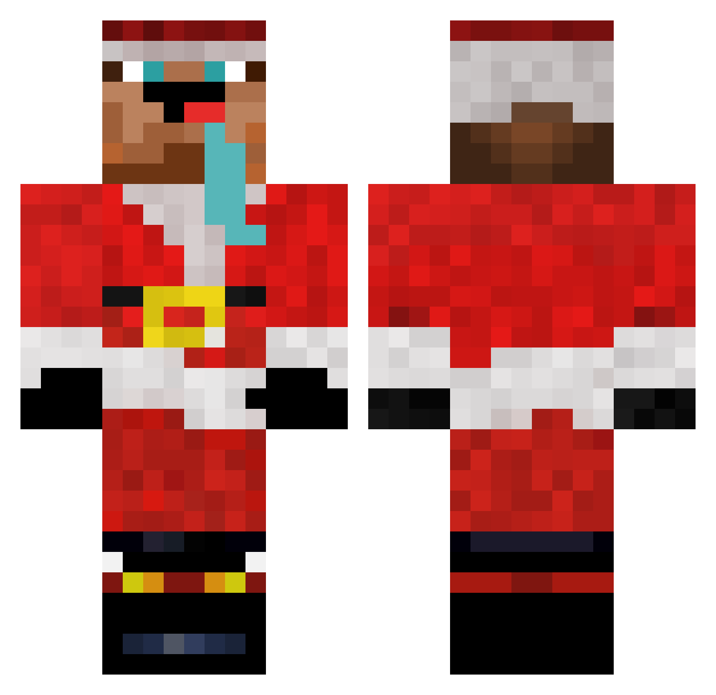 hallooo1234 Minecraft skin, front and back view