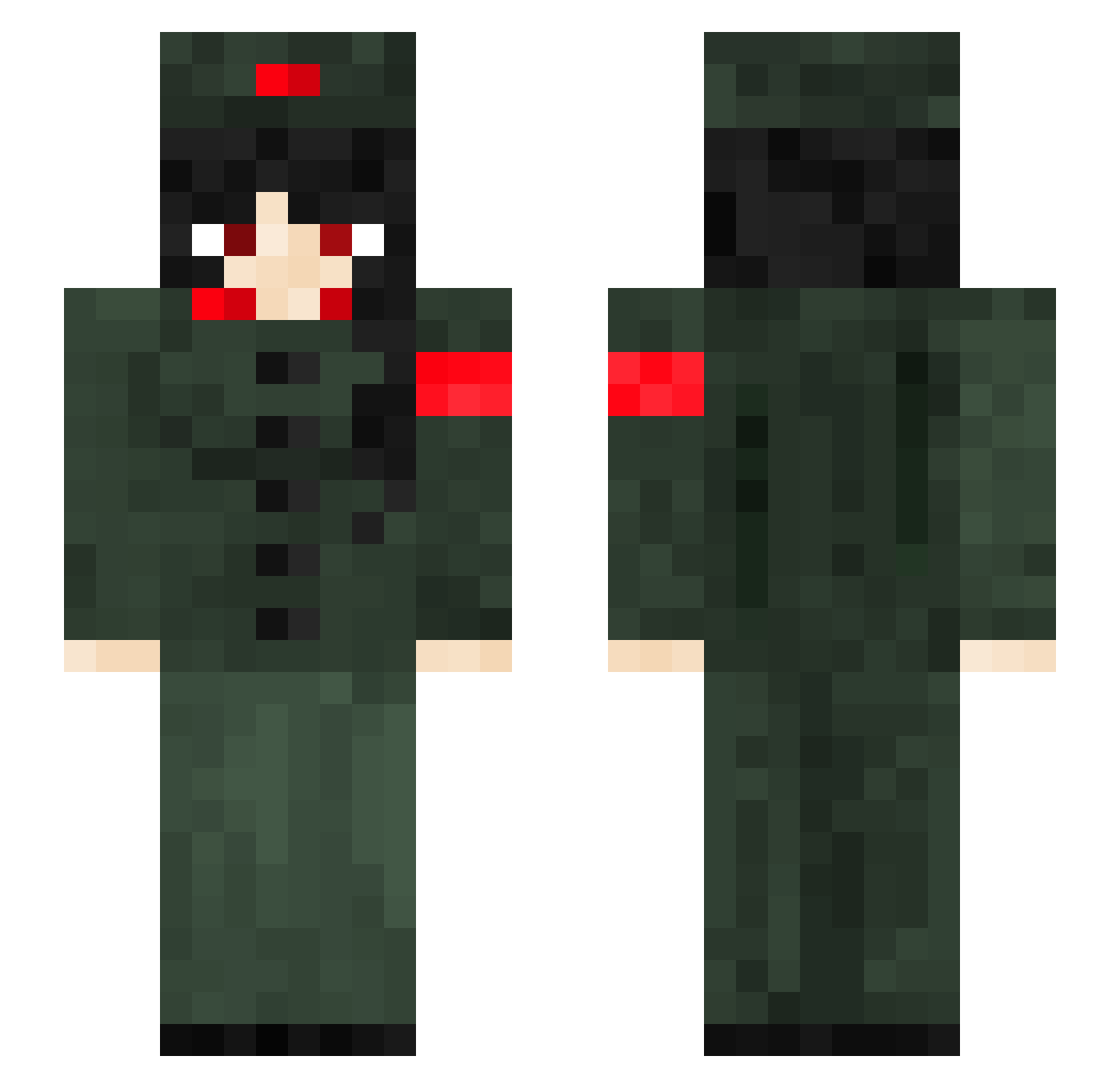 lee_ruin Minecraft skin, front and back view