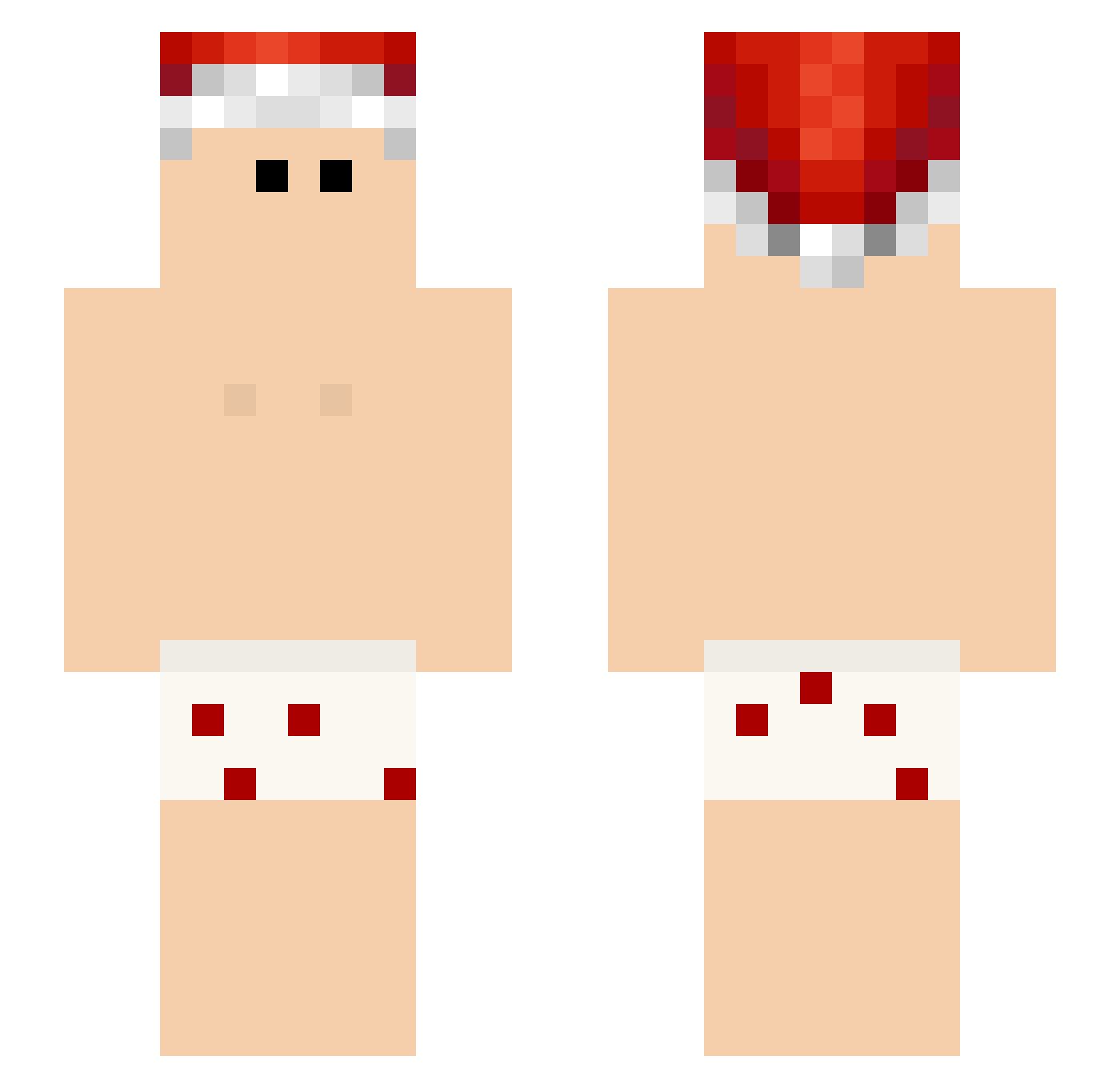 skimsilva13 Minecraft skin, front and back view