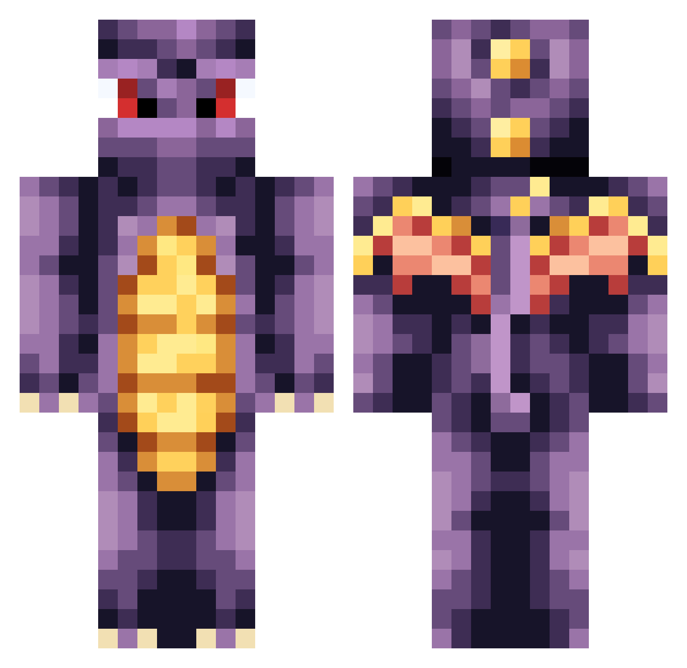 IamSoda_ Minecraft skin, front and back view