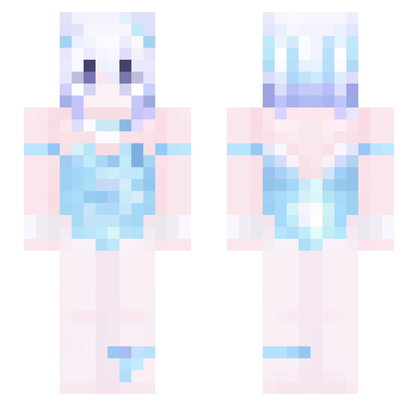 xiaokong7891 Minecraft skin, front and back view
