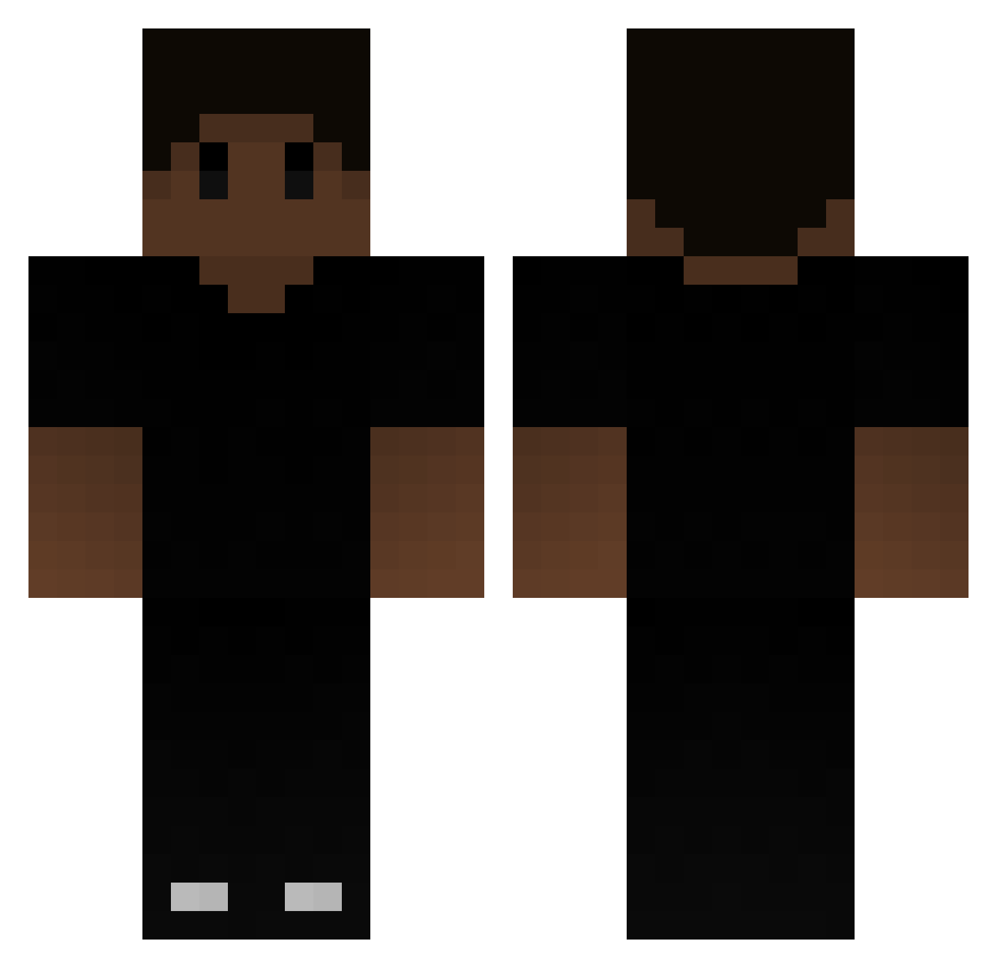 Zimny1710 Minecraft skin, front and back view