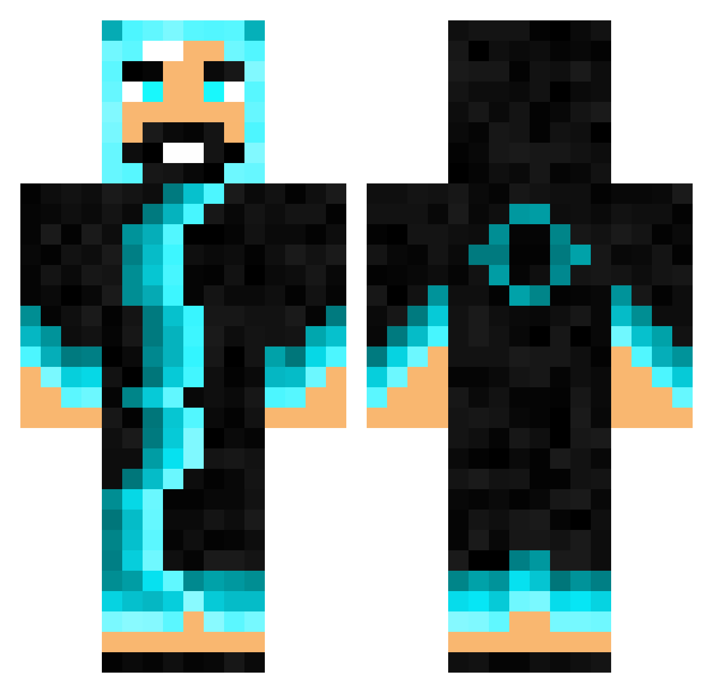 TheAdek420 Minecraft skin, front and back view