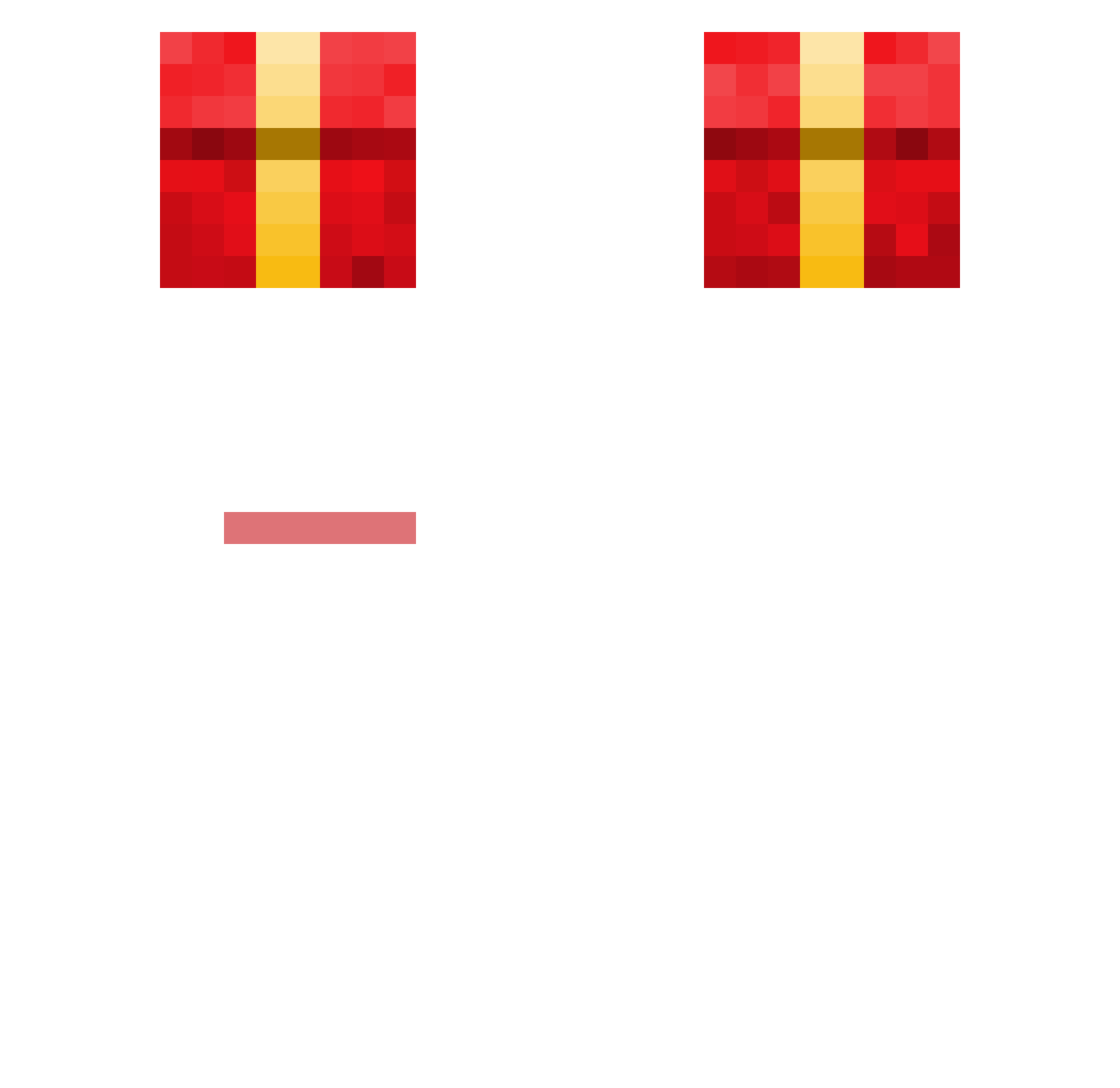SpawnPvP Minecraft skin, front and back view